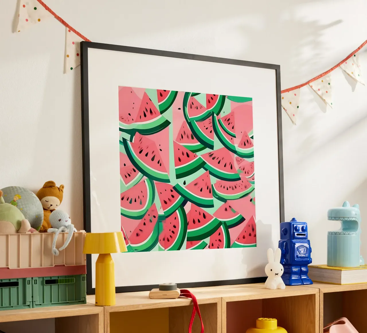 Pastèque_style_A_3 poster de Pink- und LoveArt by LK