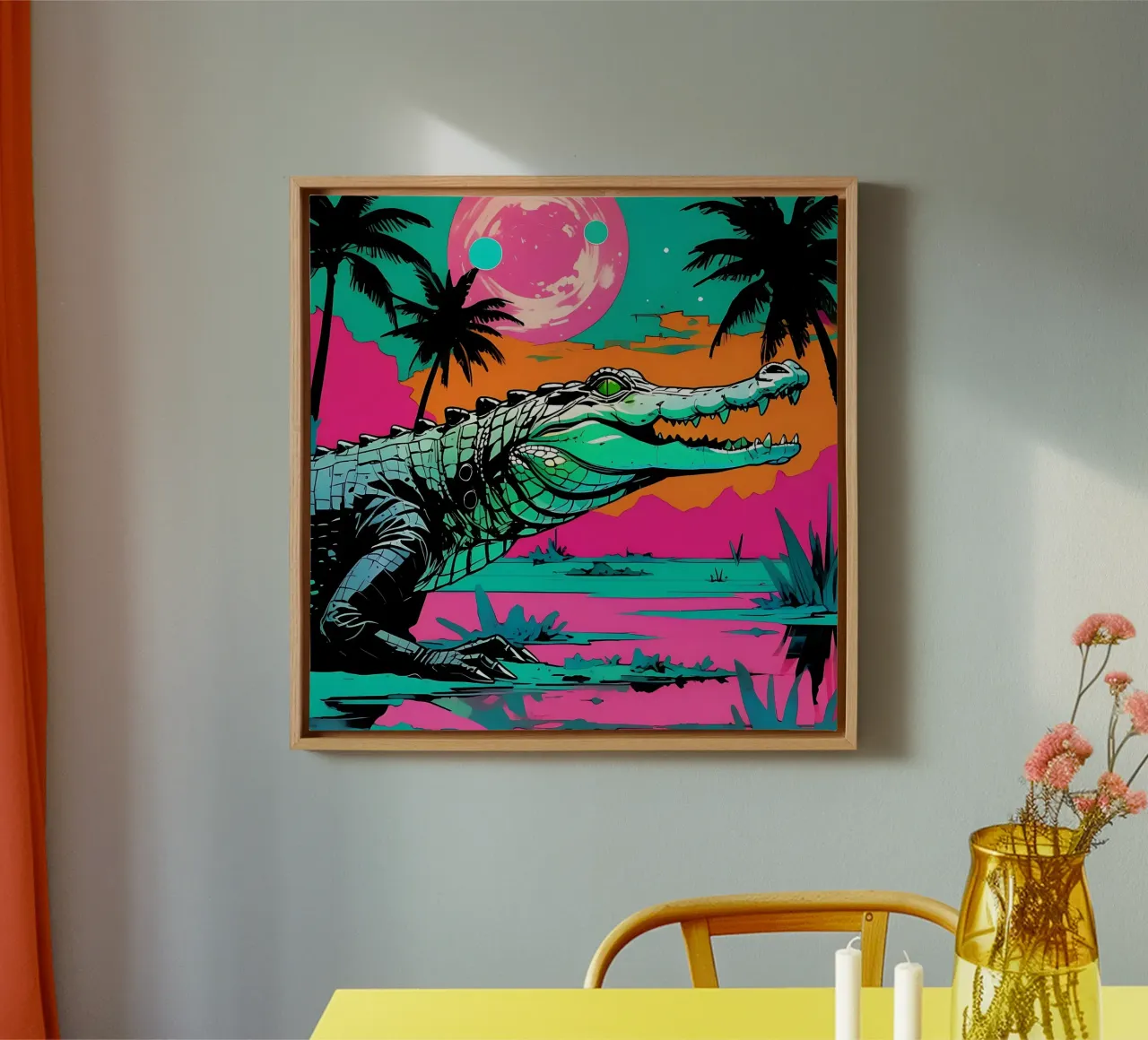 Cocodrilo_Style_D_2 lienzo de Tierisch bunt by LK