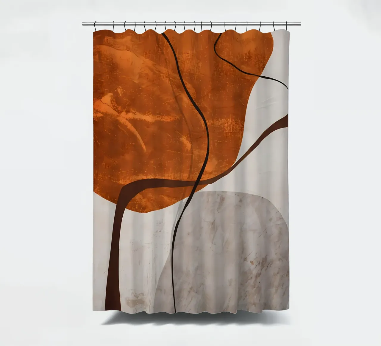 ORGANIC ABSTRACT 245B shower curtain by Aiden Garcia