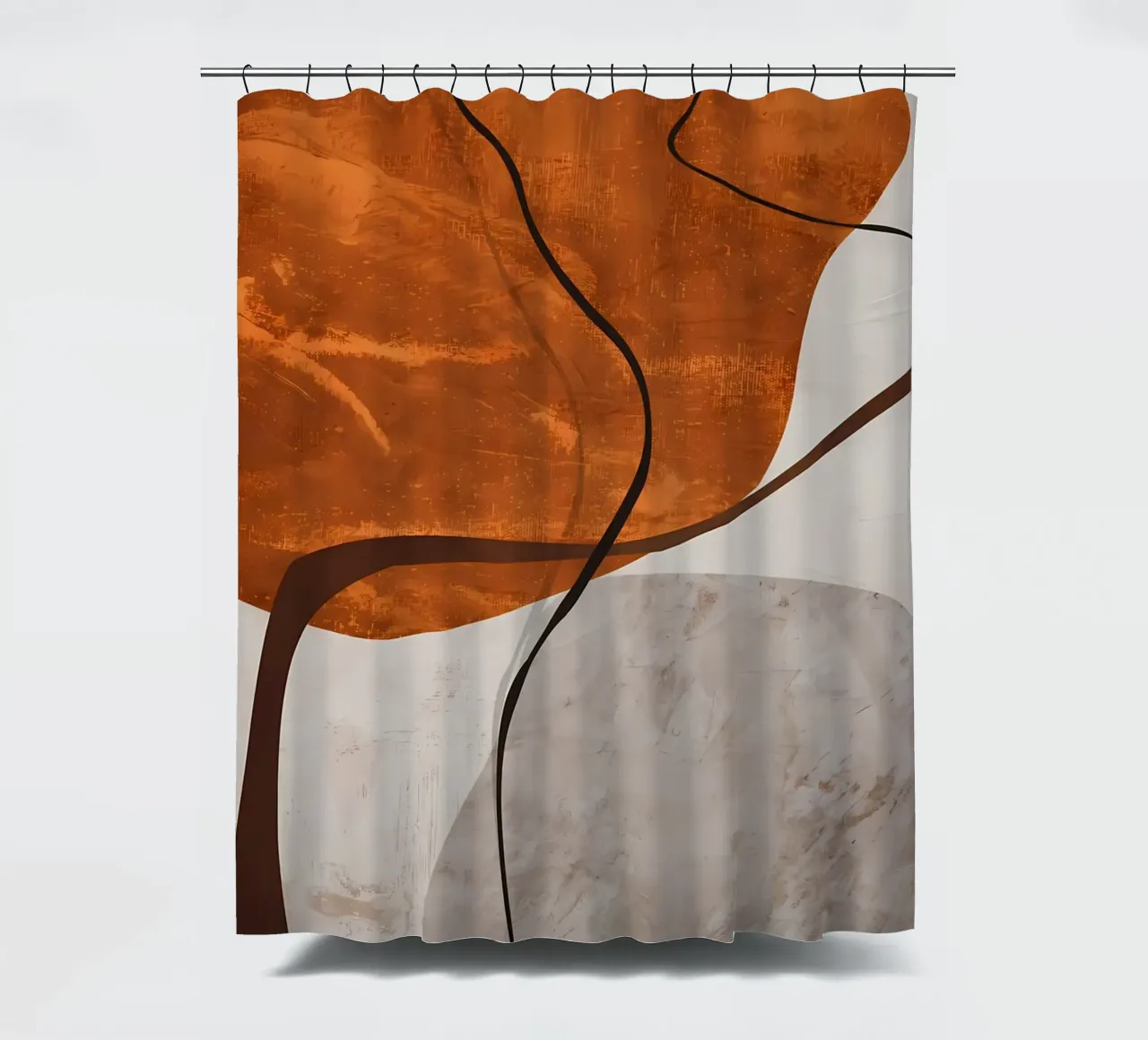 ORGANIC ABSTRACT 245B shower curtain by Aiden Garcia