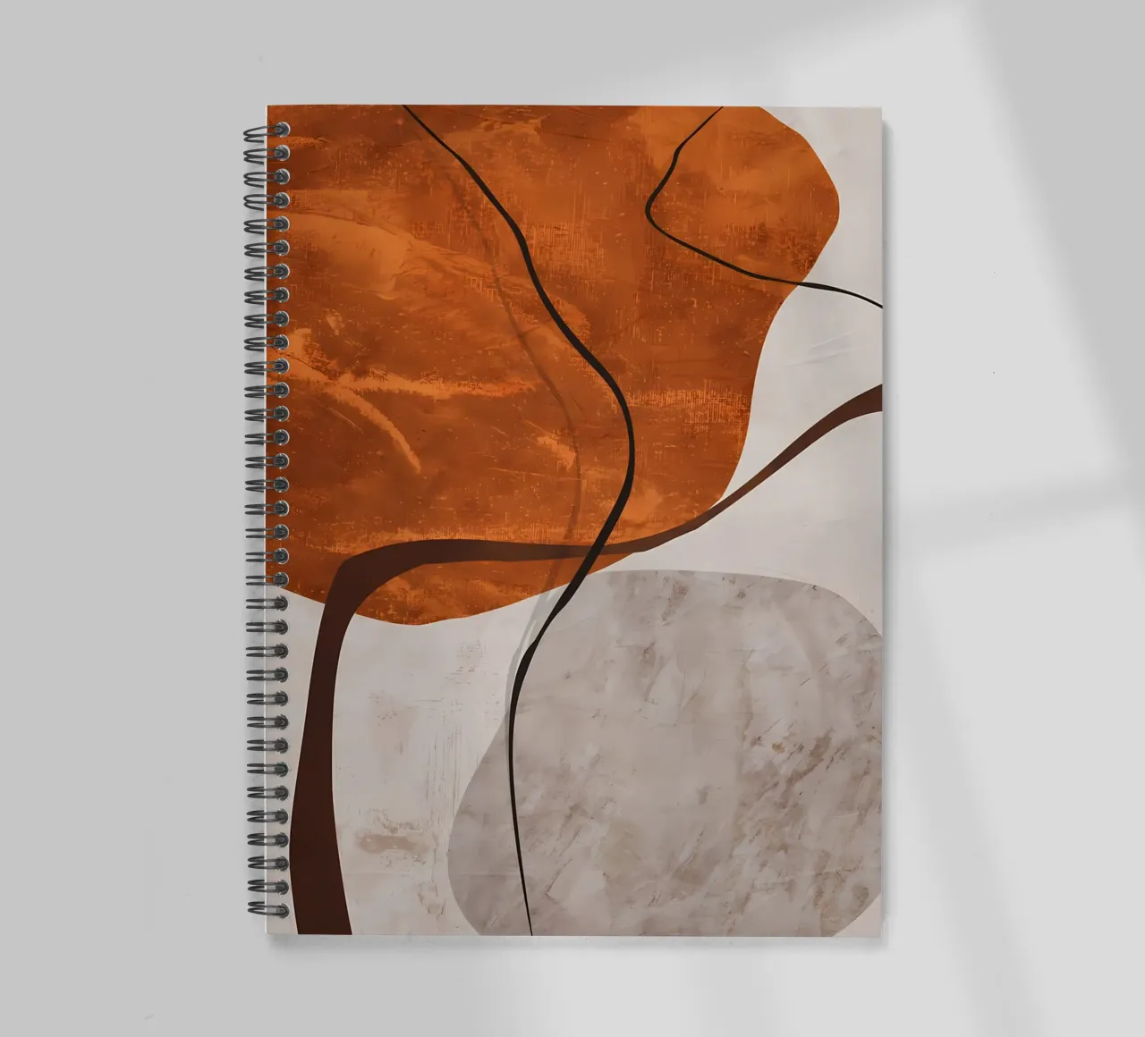 ORGANIC ABSTRACT 245B spiral notebook by Aiden Garcia