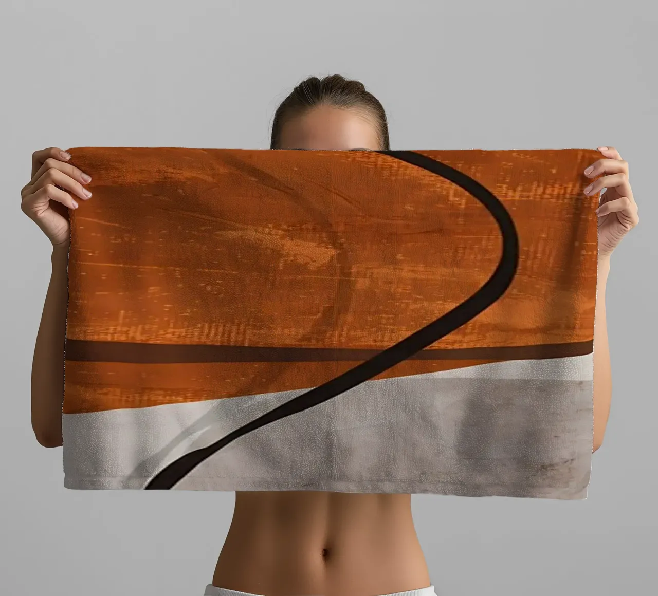 ORGANIC ABSTRACT 245B towel by Aiden Garcia