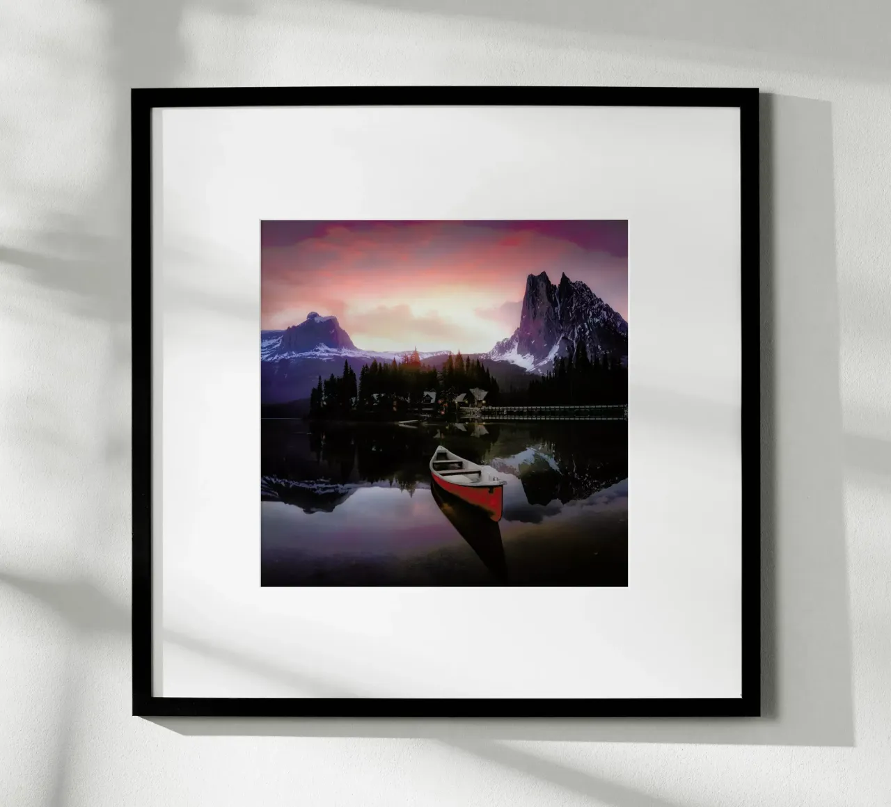Rocky Mountains The Boat at Sunrise 7R24696 - joanaduenas poster da Pictufy