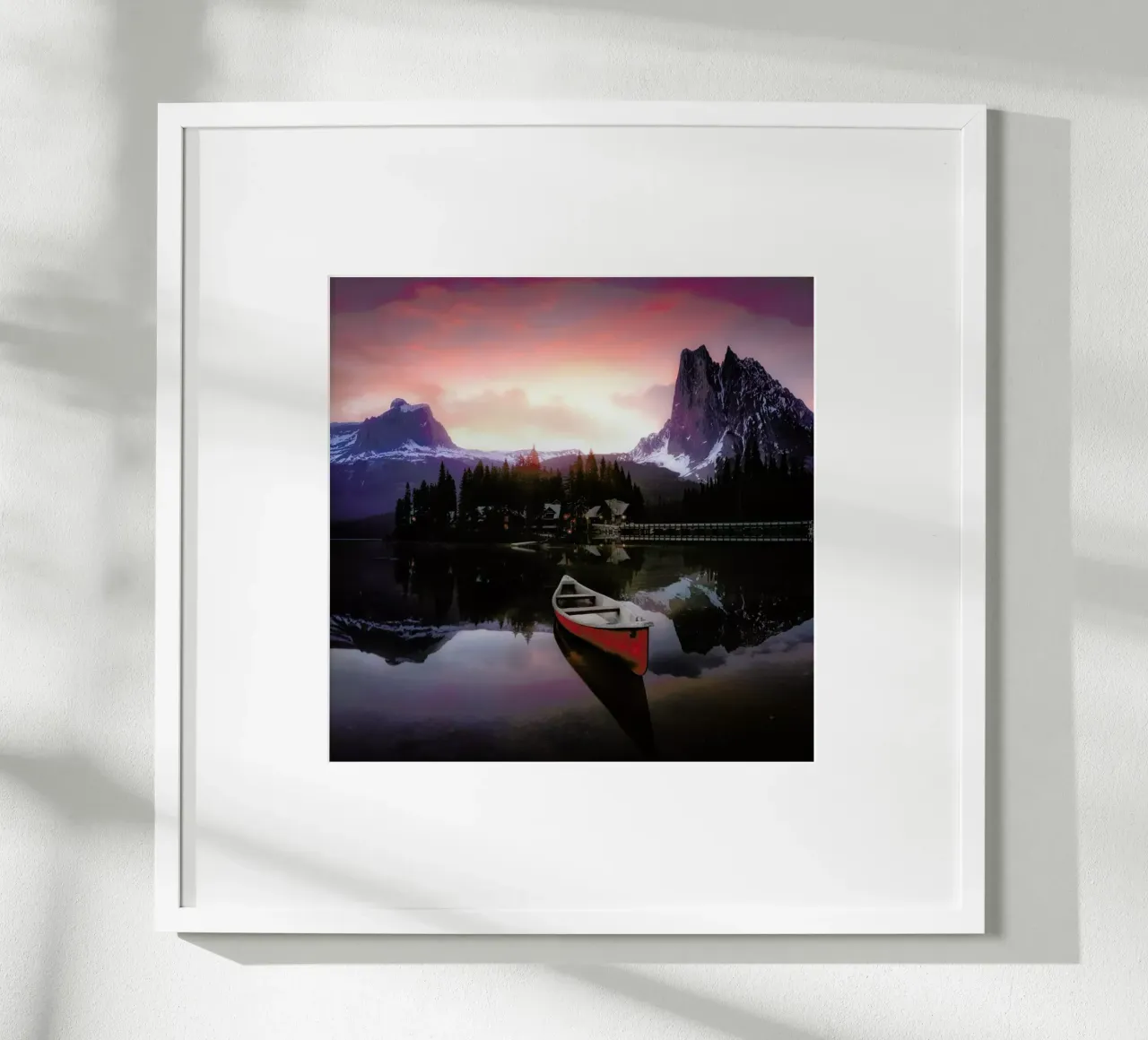 Rocky Mountains The Boat at Sunrise 7R24696 - joanaduenas poster da Pictufy