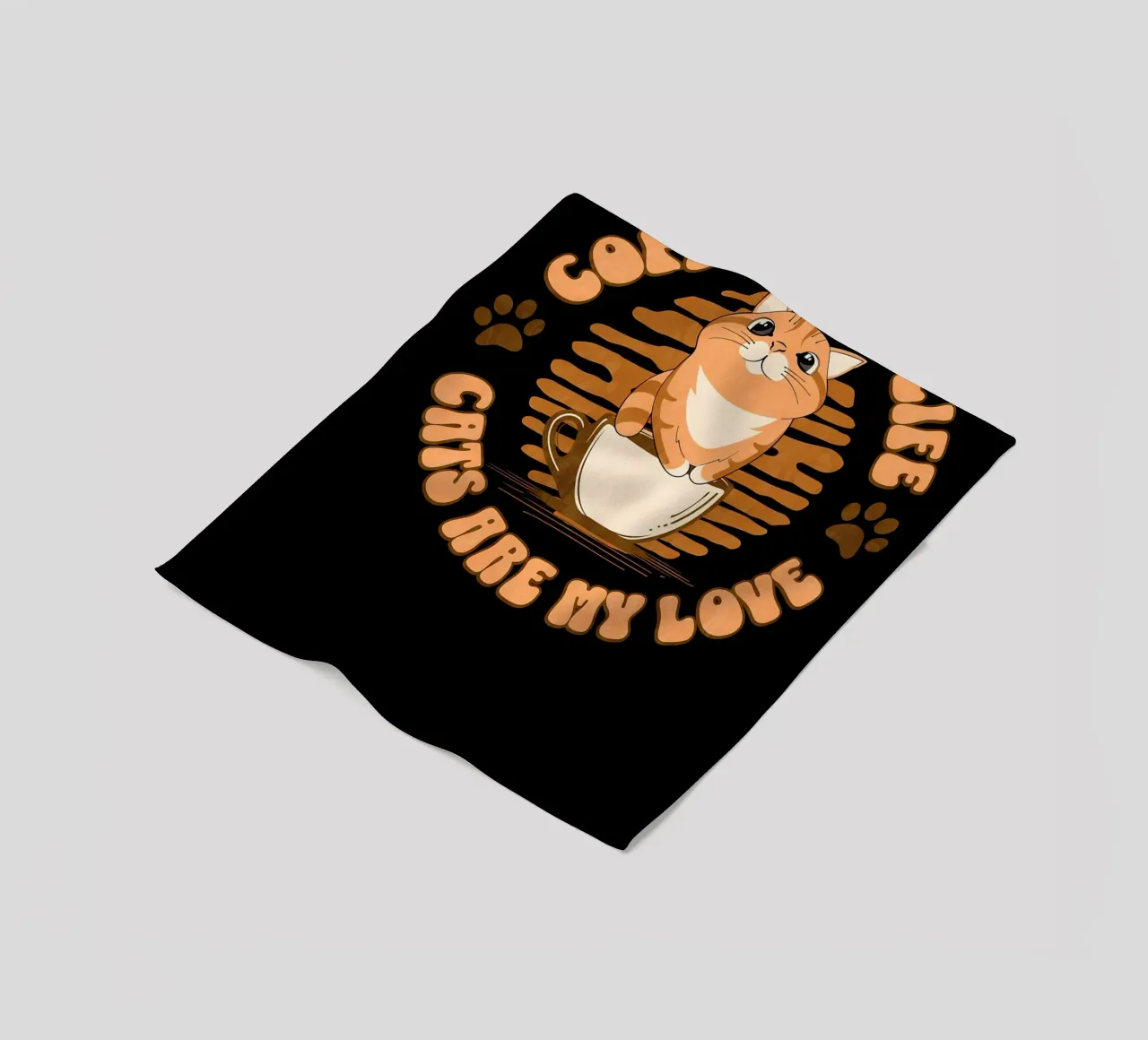Caffè e gatti coperta in pile da Bartosz Powalka