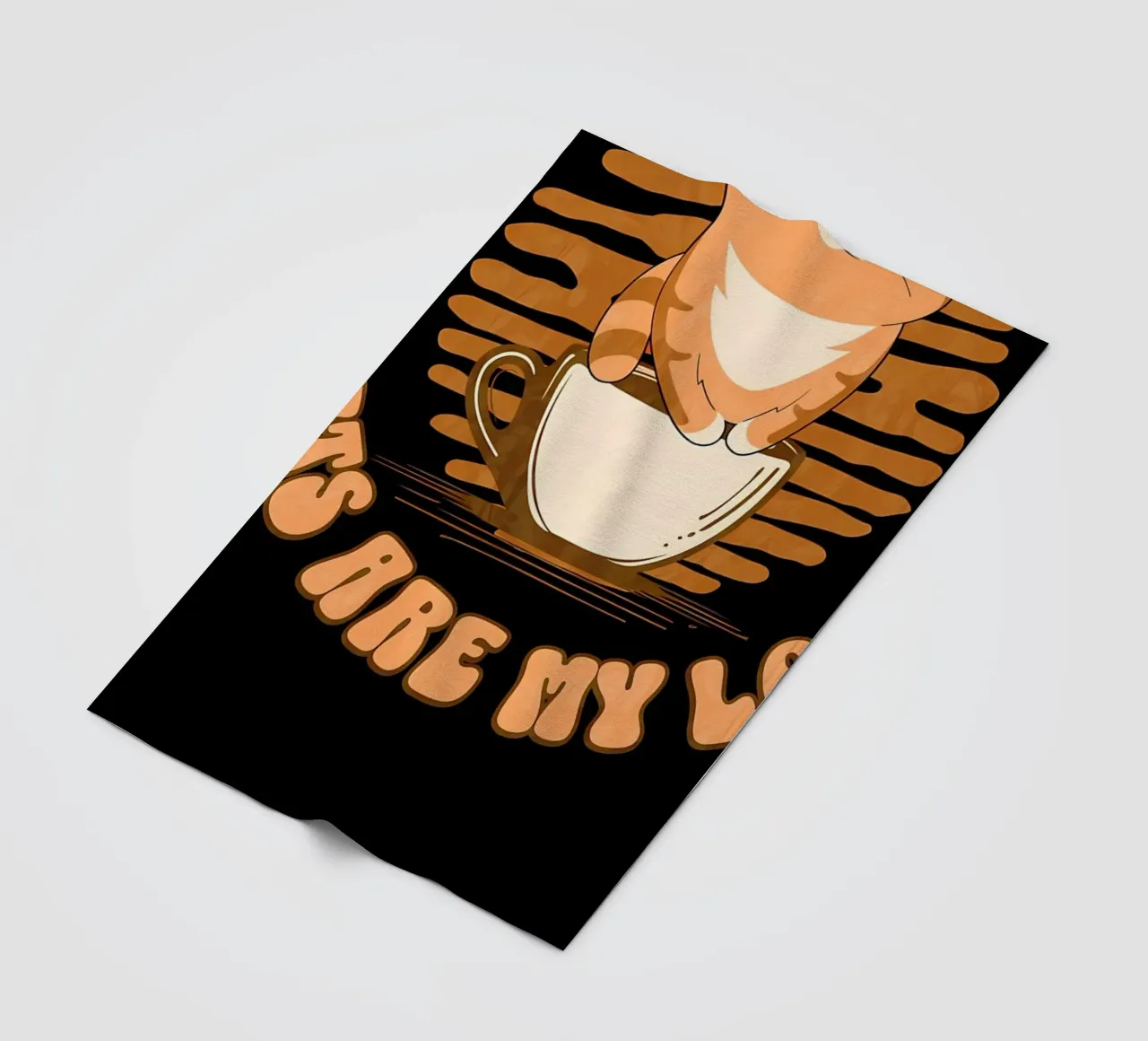 Caffè e gatti coperta in pile da Bartosz Powalka