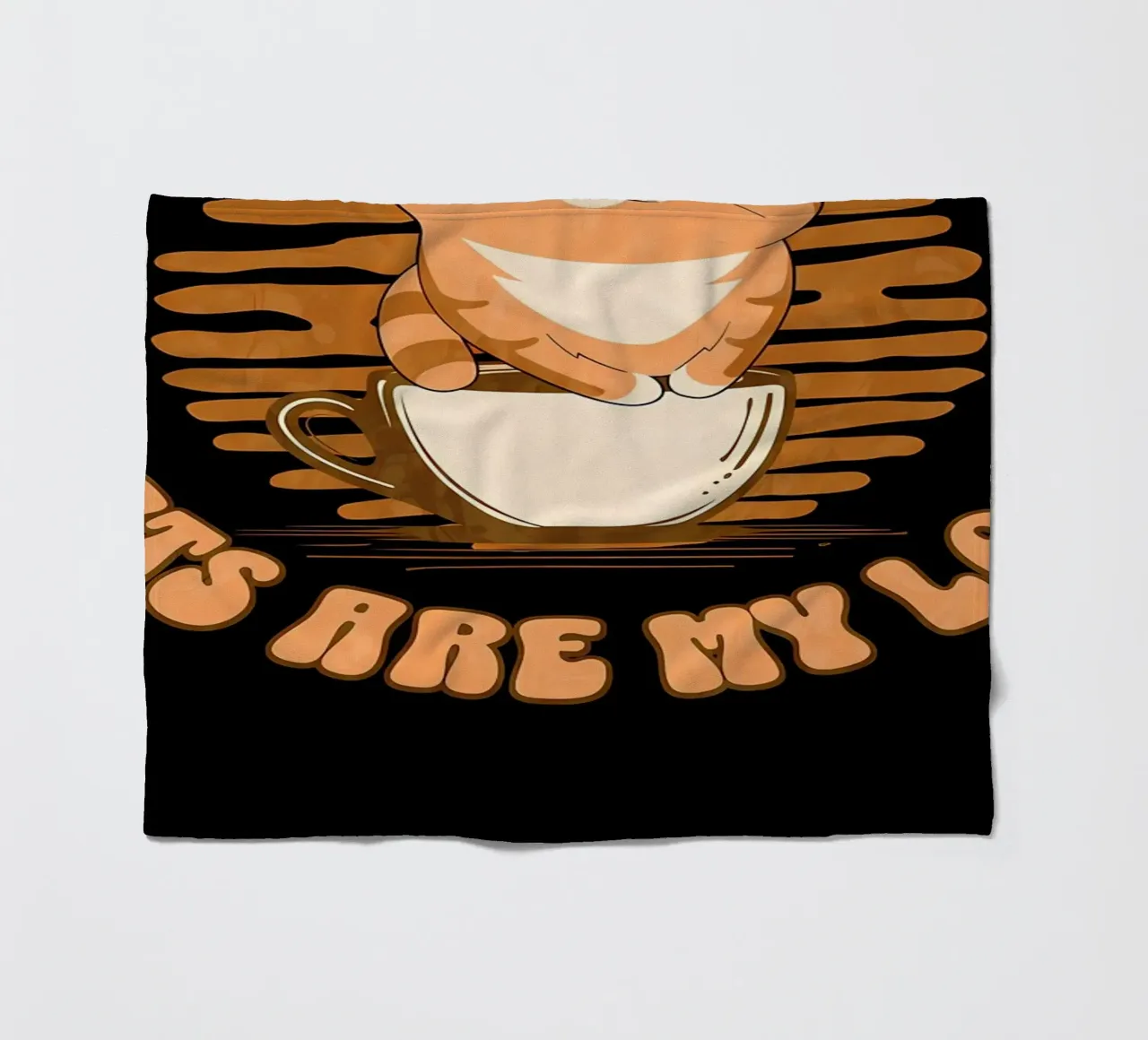 Caffè e gatti coperta in pile da Bartosz Powalka