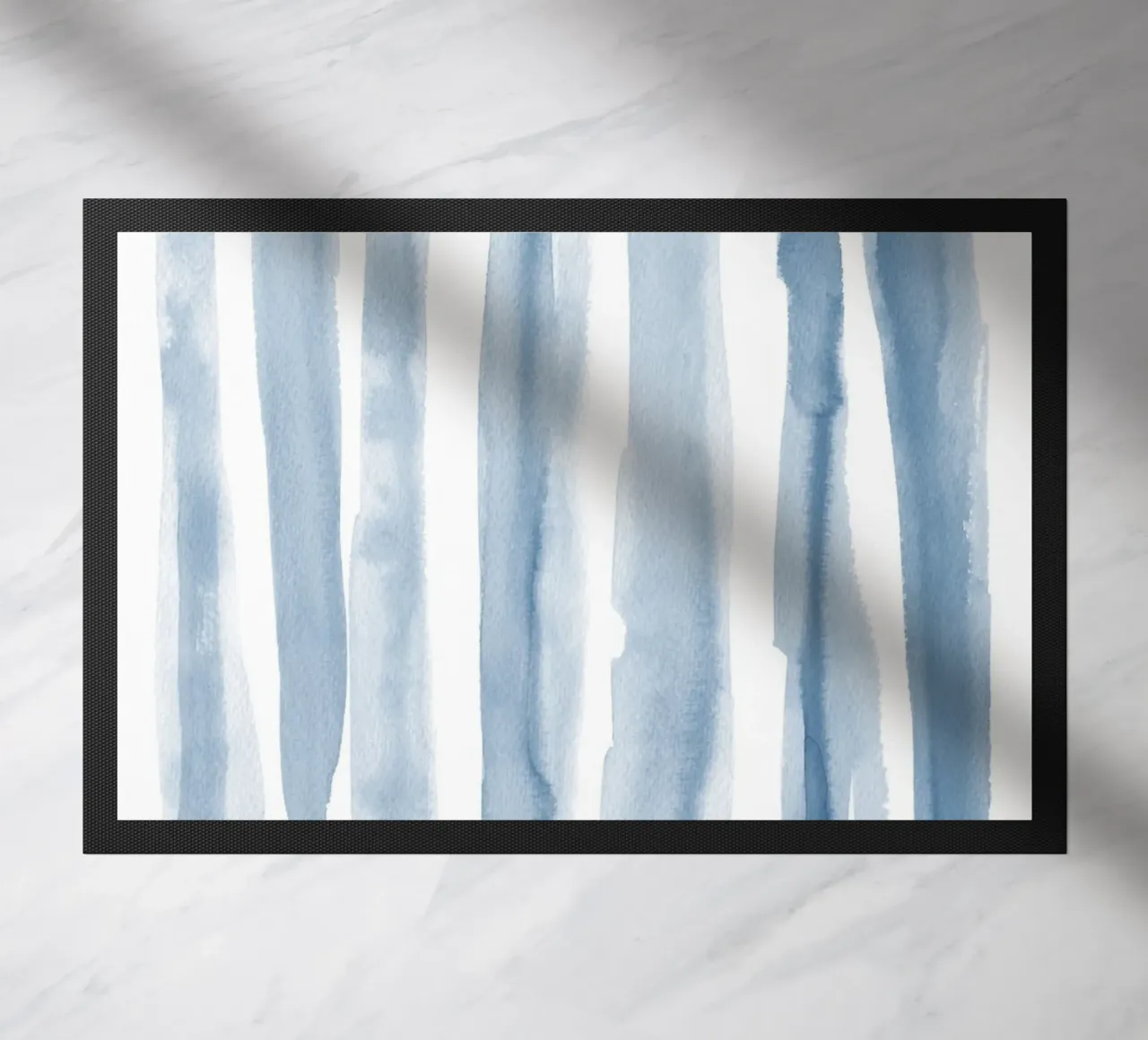 Morbide pennellate di acquerello blu zerbino da NouveauPrints
