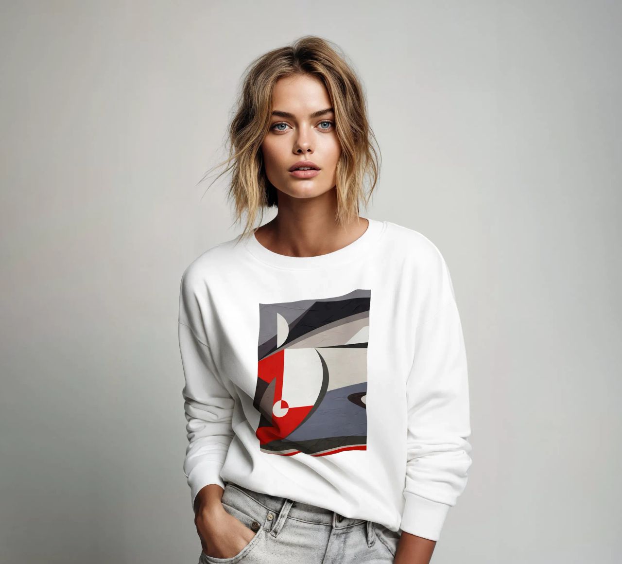 GEOMETRIC ABSTRACT 563B1 sweatshirt by Aiden Garcia