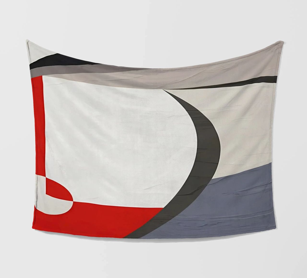 GEOMETRIC ABSTRACT 563B1 fleece blanket by Aiden Garcia