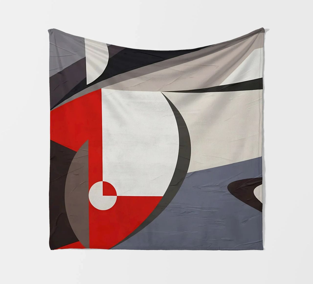 GEOMETRIC ABSTRACT 563B1 fleece blanket by Aiden Garcia
