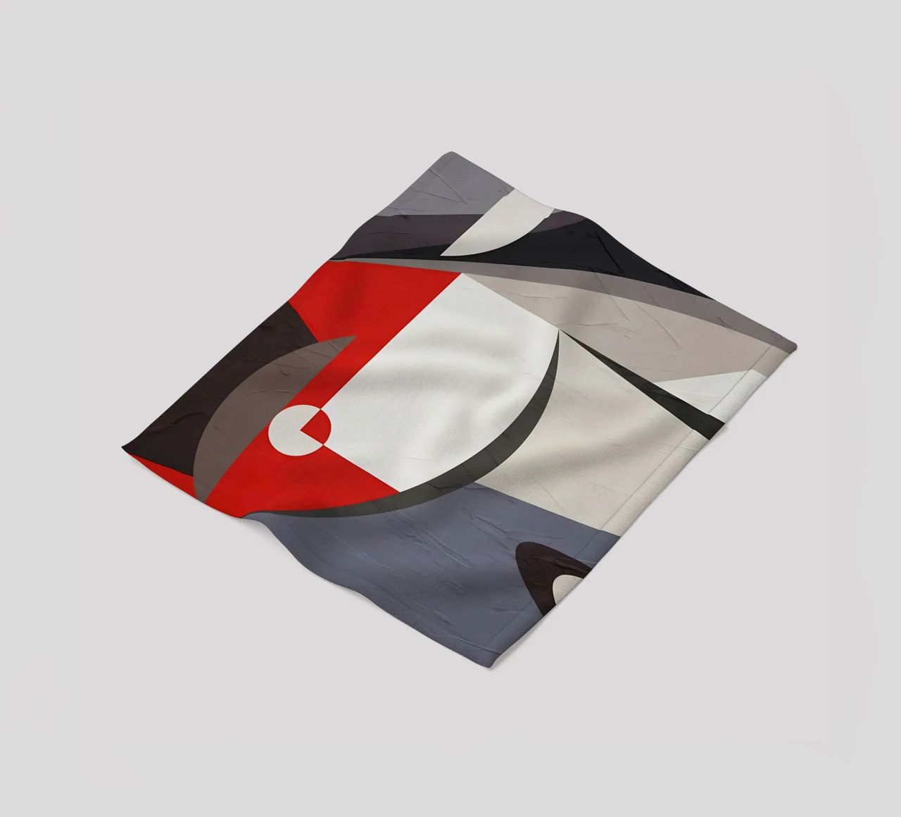 GEOMETRIC ABSTRACT 563B1 fleece blanket by Aiden Garcia