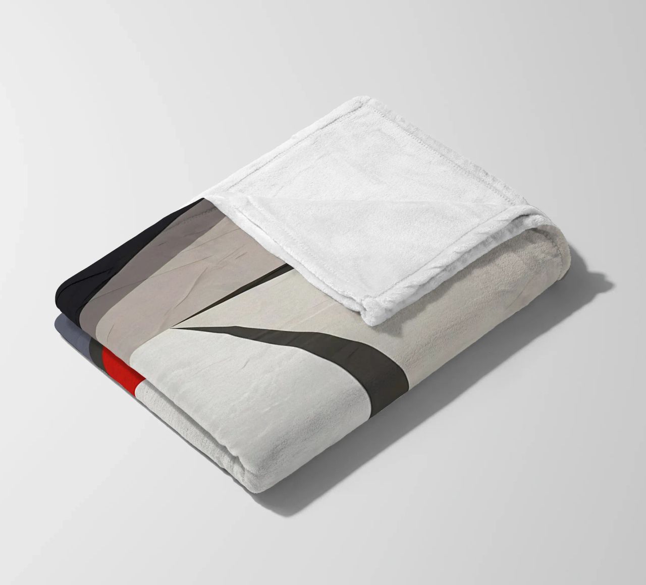 GEOMETRIC ABSTRACT 563B1 fleece blanket by Aiden Garcia