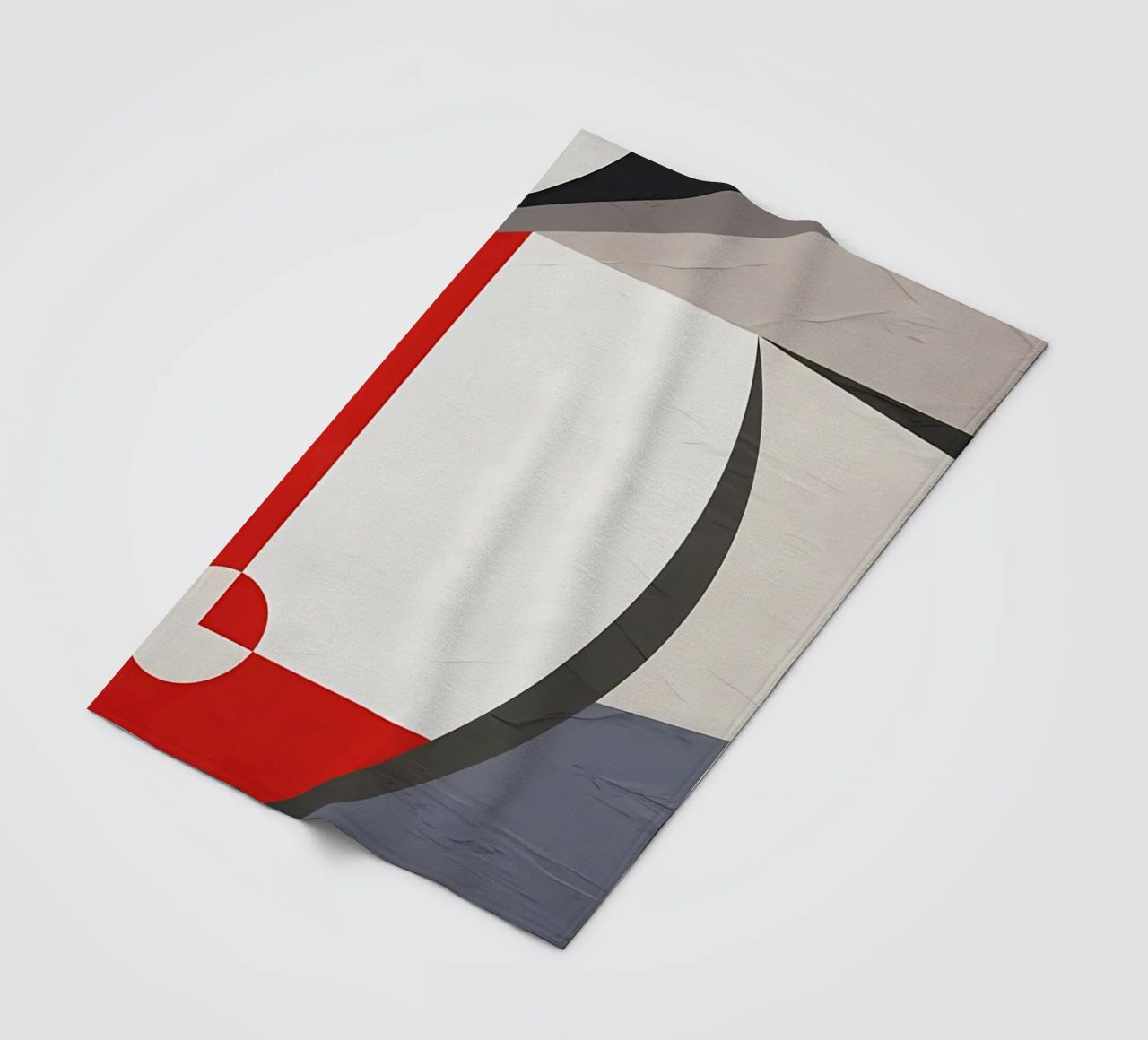 GEOMETRIC ABSTRACT 563B1 fleece blanket by Aiden Garcia
