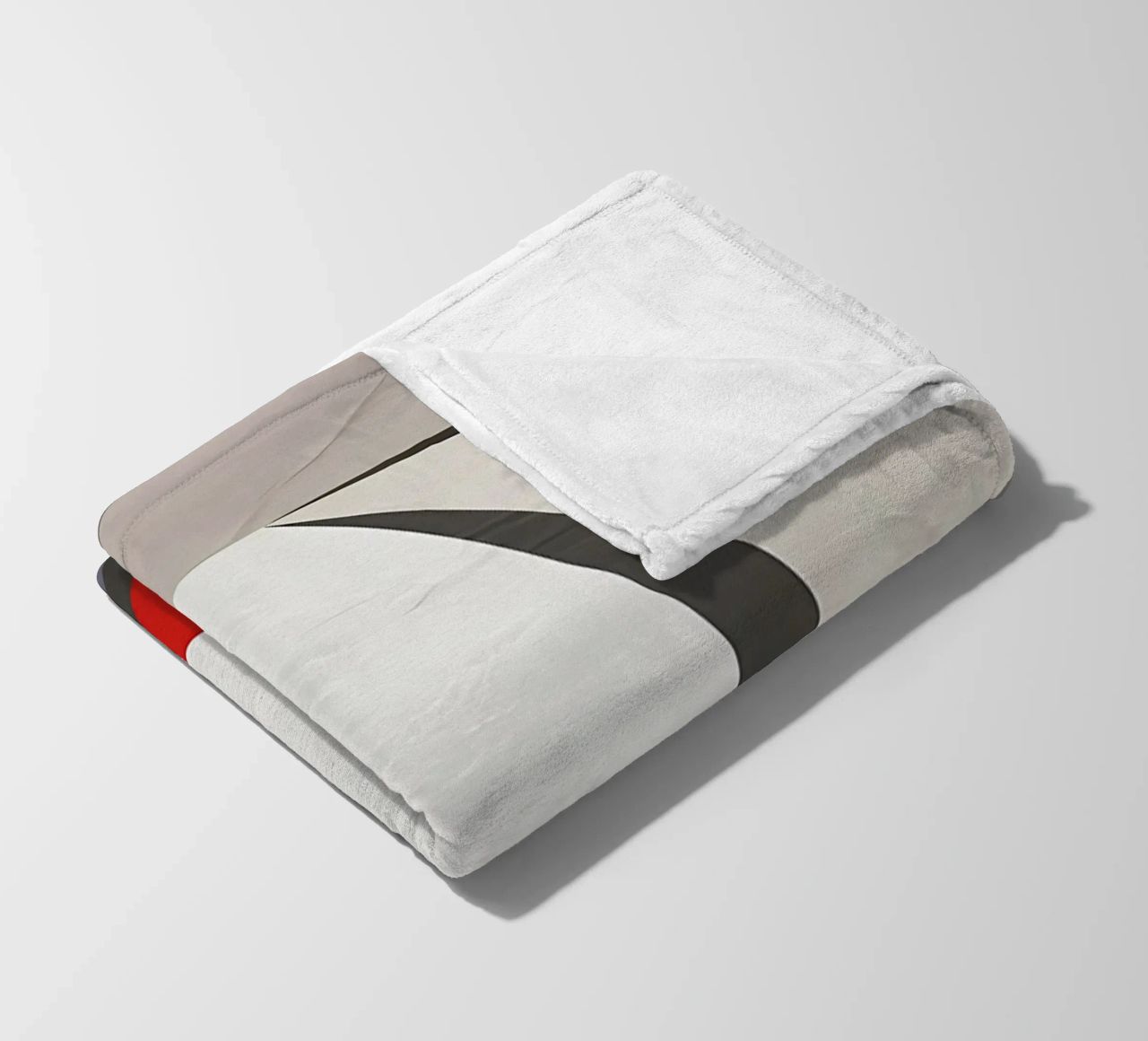 GEOMETRIC ABSTRACT 563B1 fleece blanket by Aiden Garcia