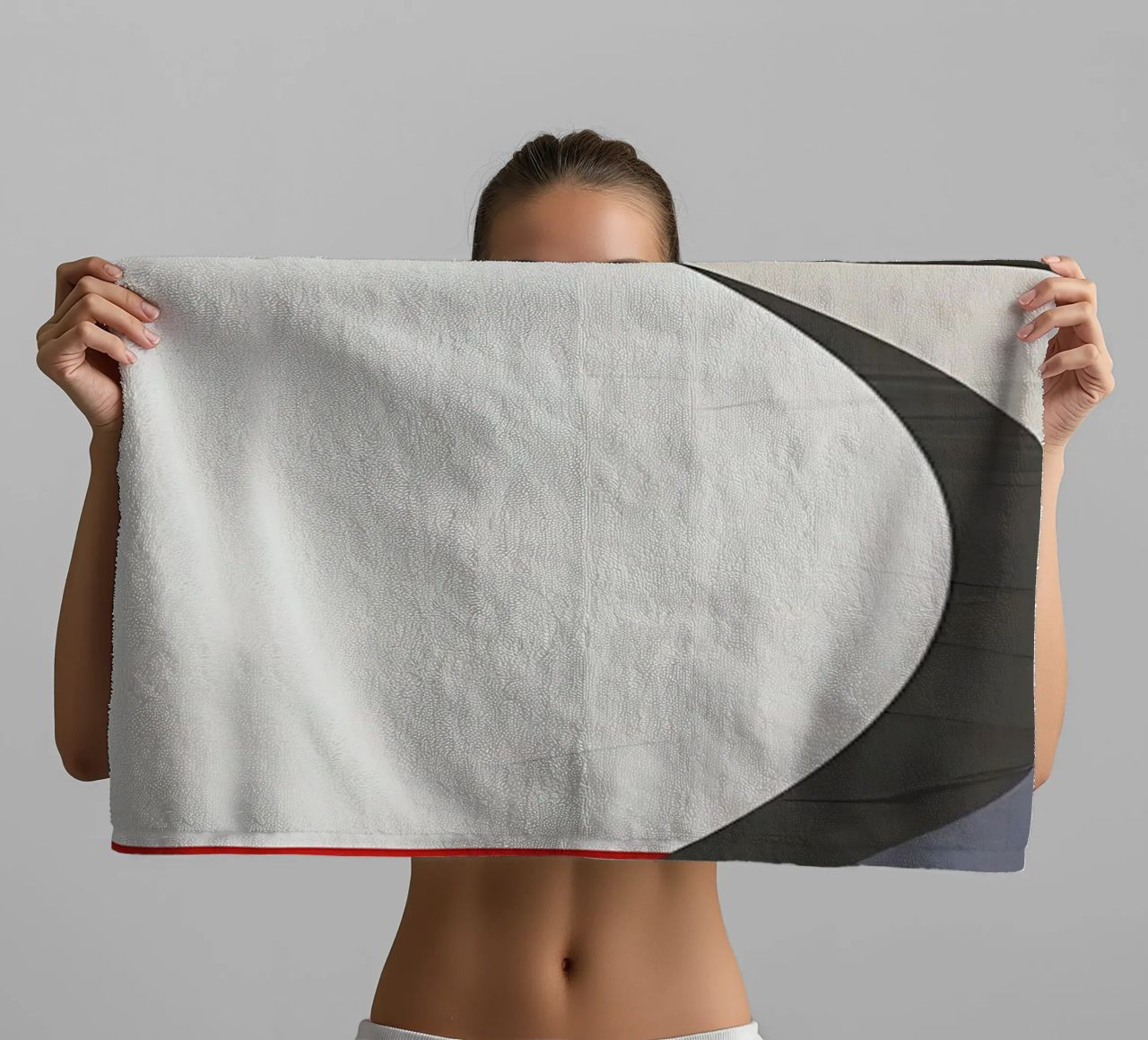 GEOMETRIC ABSTRACT 563B1 towel by Aiden Garcia