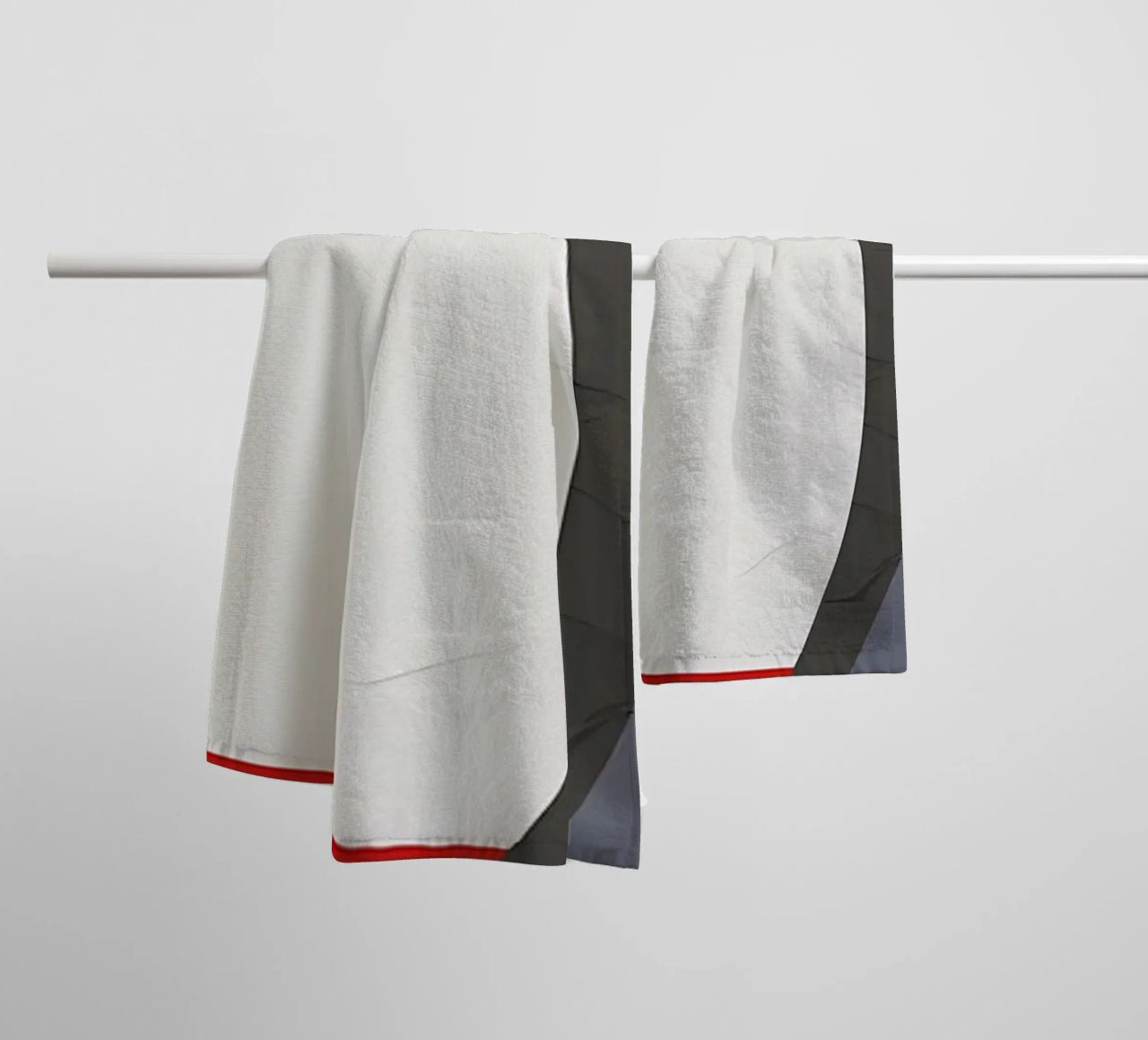 GEOMETRIC ABSTRACT 563B1 towel by Aiden Garcia