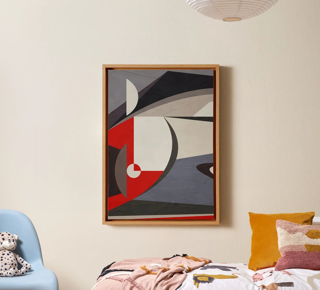GEOMETRIC ABSTRACT 563B1 canvas by Aiden Garcia