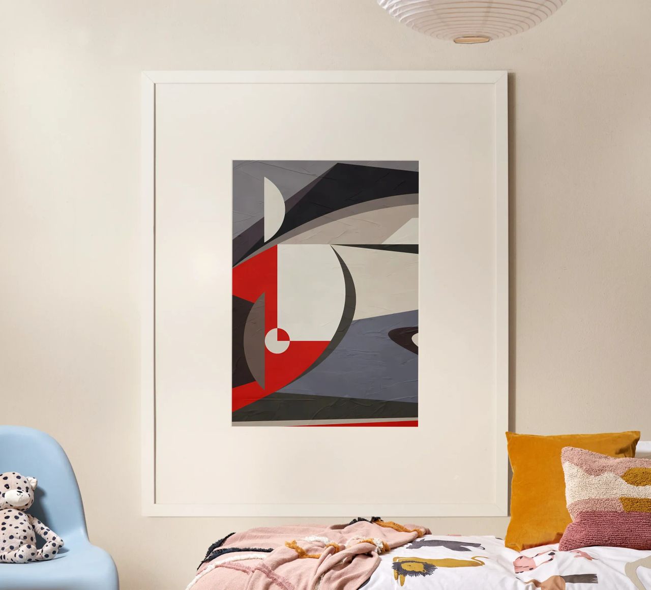 GEOMETRIC ABSTRACT 563B1 poster by Aiden Garcia