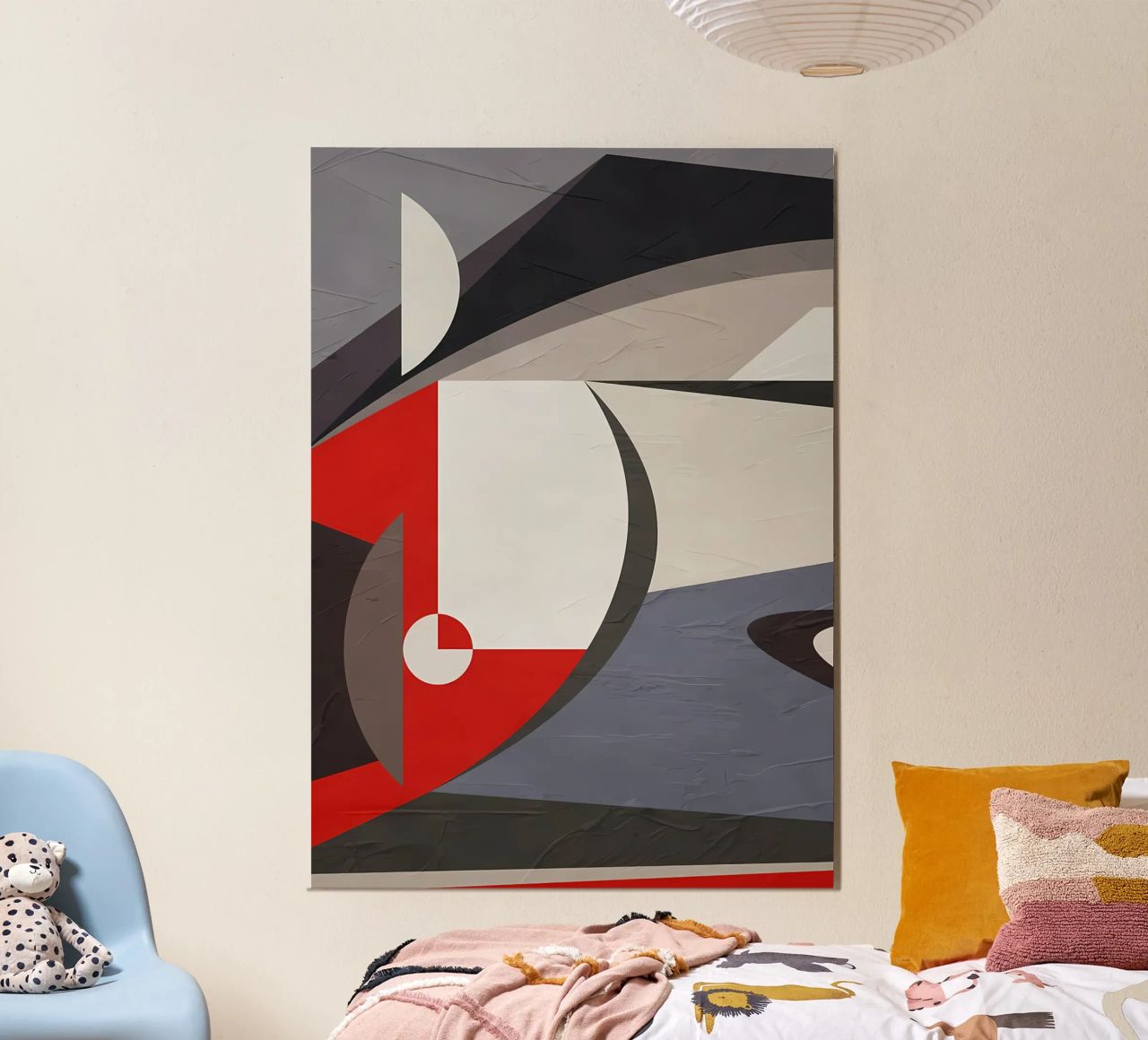 GEOMETRIC ABSTRACT 563B1 poster by Aiden Garcia