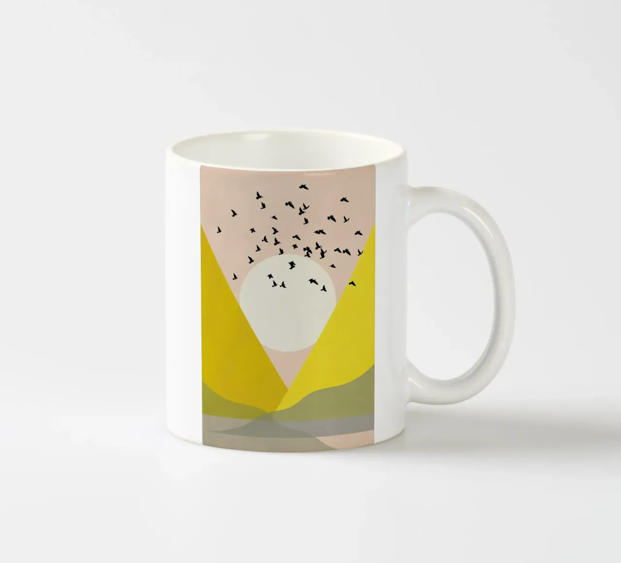 Sunflock Keramik Tasse von Pure