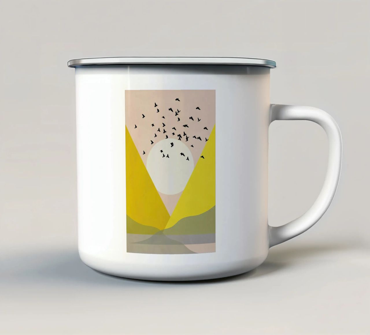 Sunflock tazza in smalto da Pure