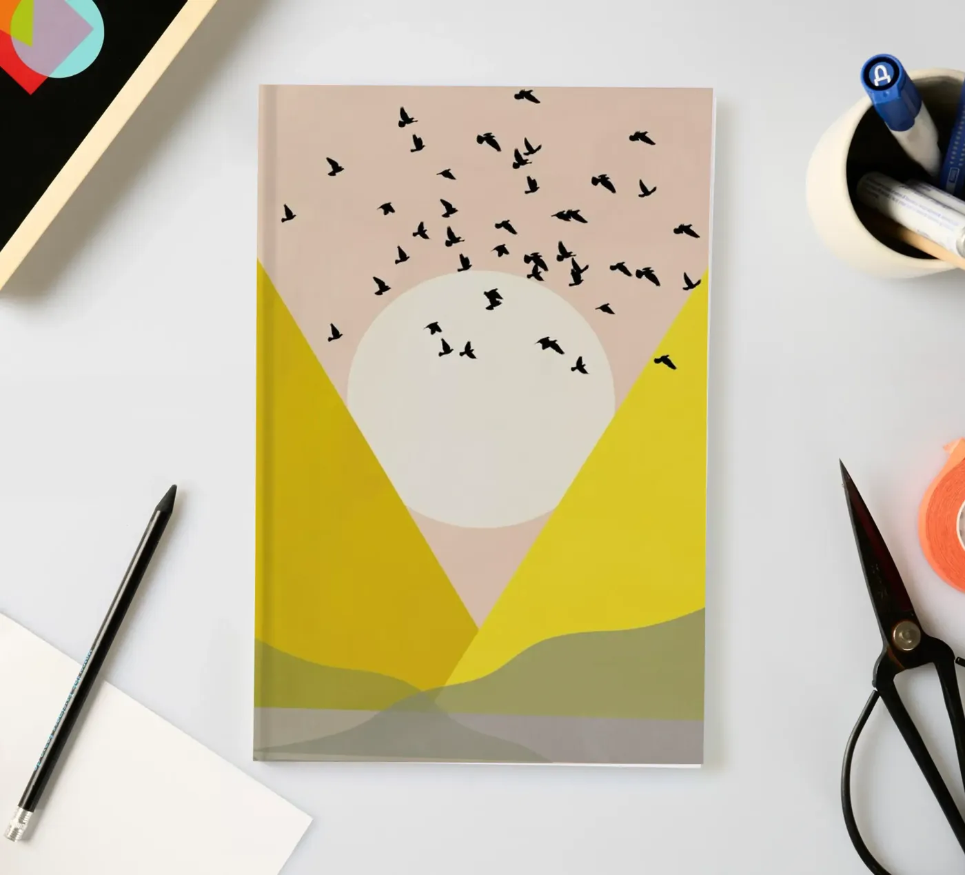 Sunflock notebook by Pure