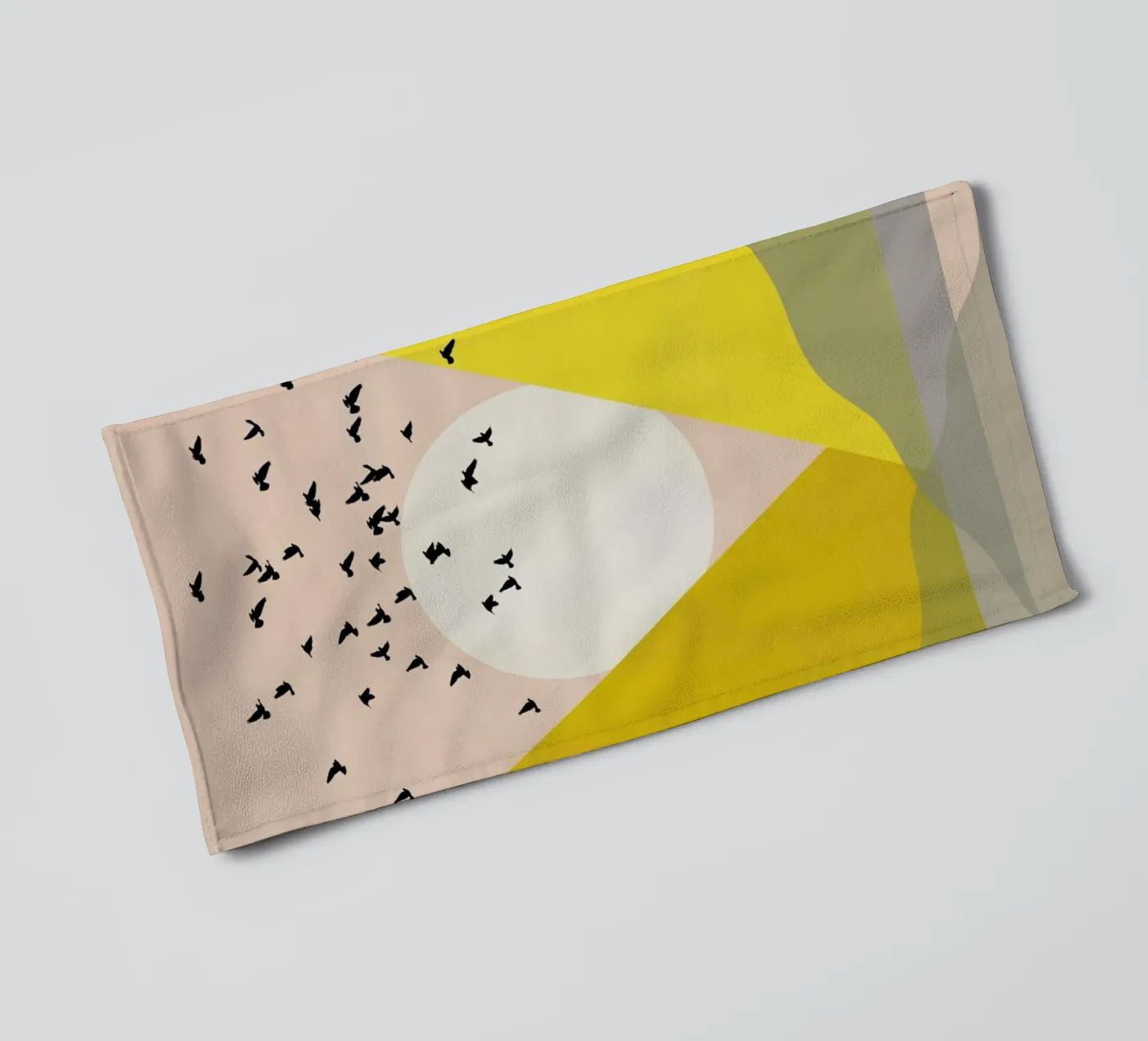 Sunflock badhanddoek van Pure