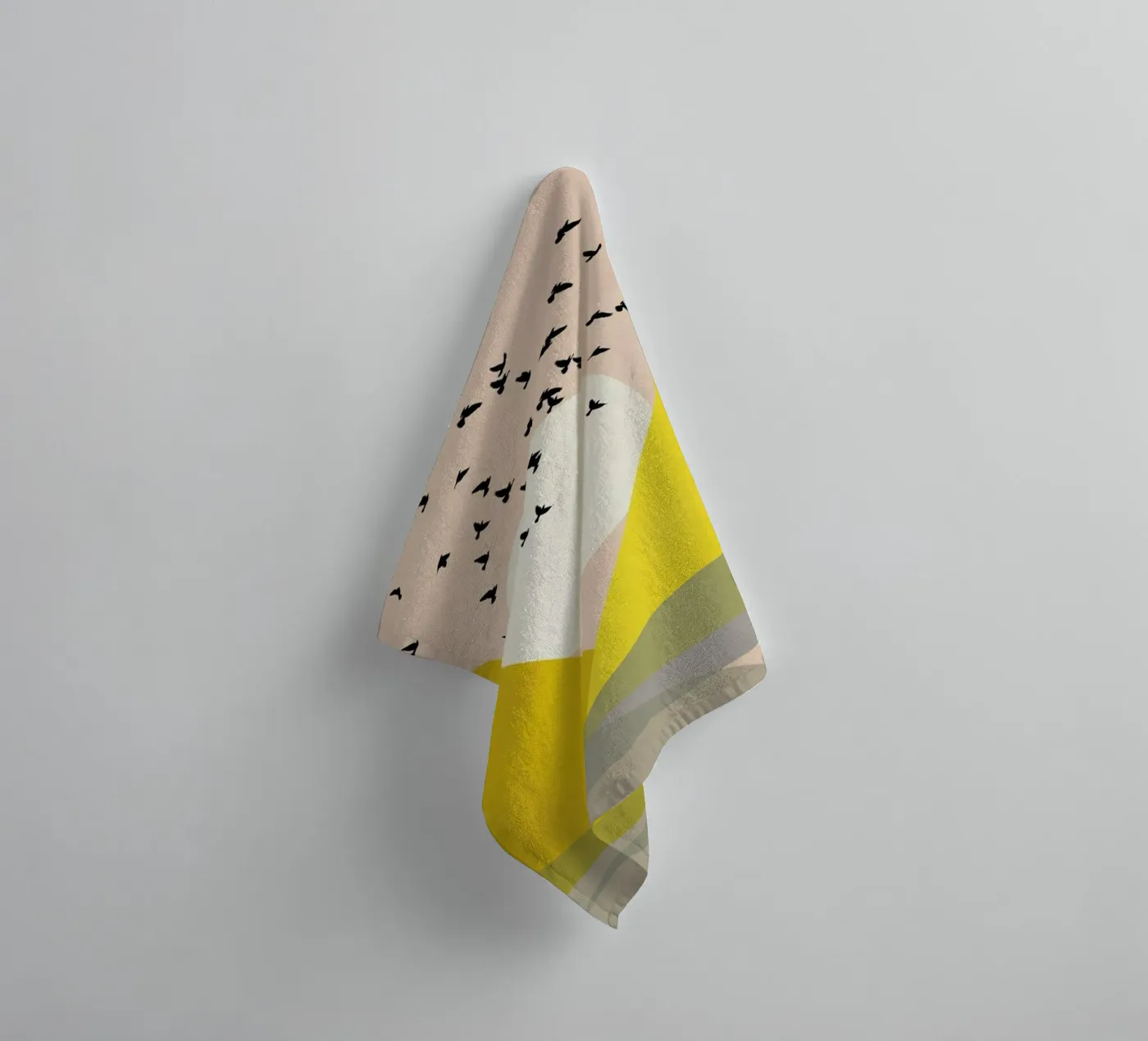 Sunflock badhanddoek van Pure