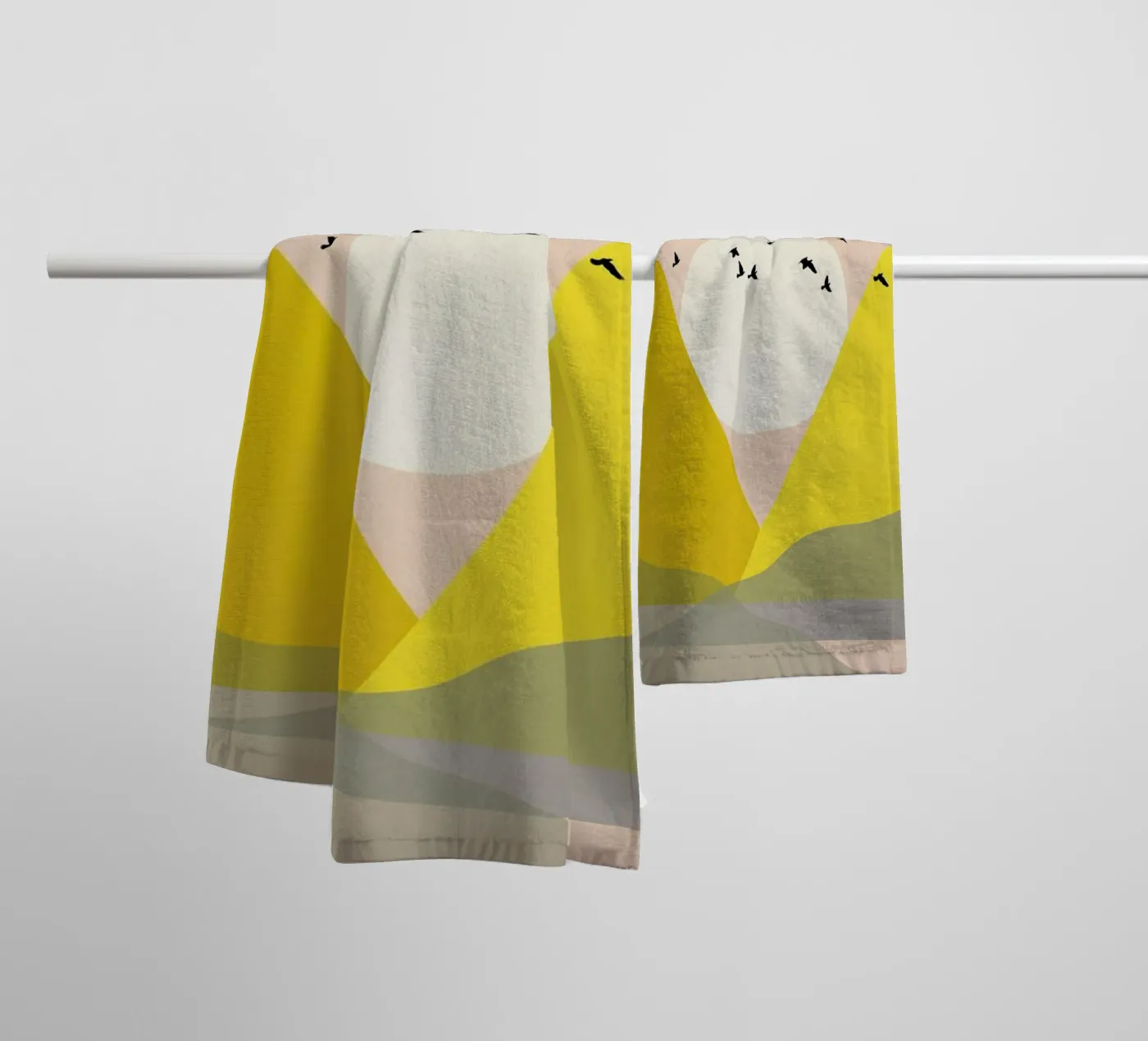 Sunflock badhanddoek van Pure