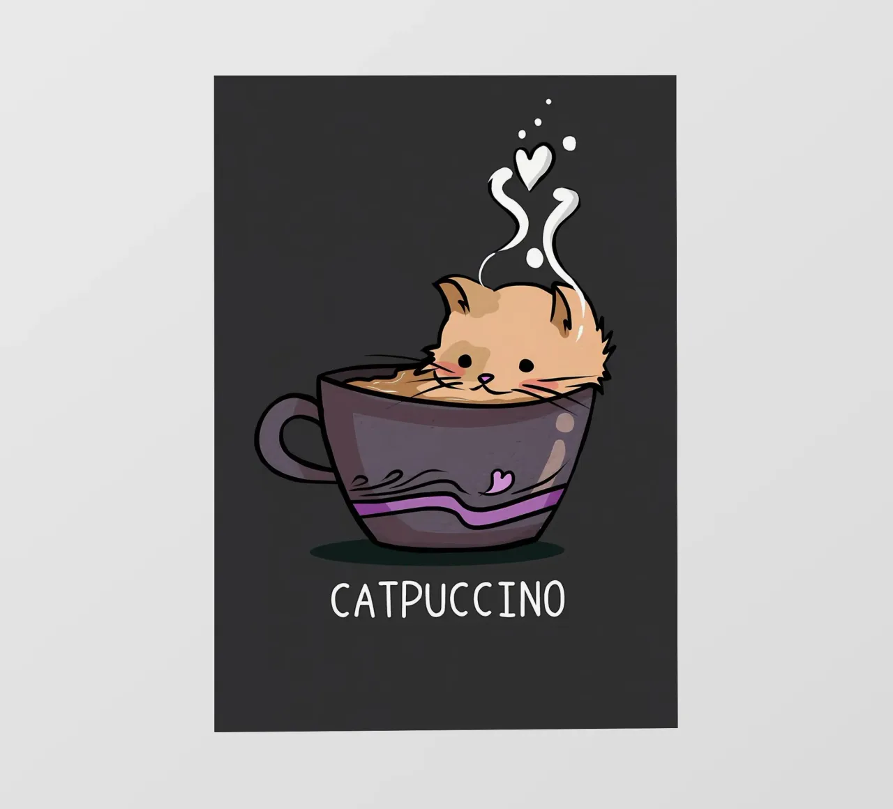 Catpuccino Funny Pun pellicola backlit da Bartosz Powalka