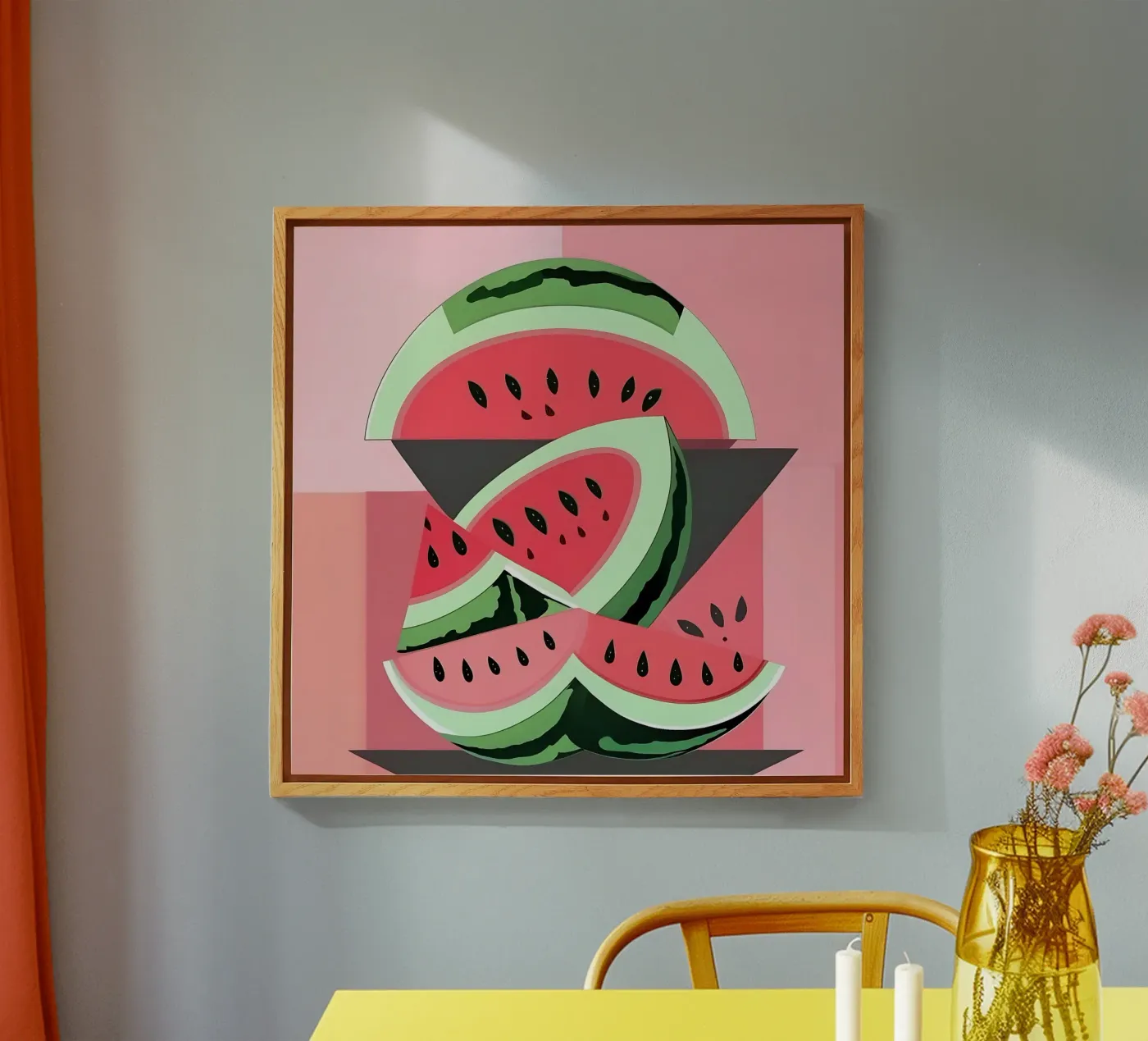 Watermelon_style_A_5 plexiglas de Pink- und LoveArt by LK