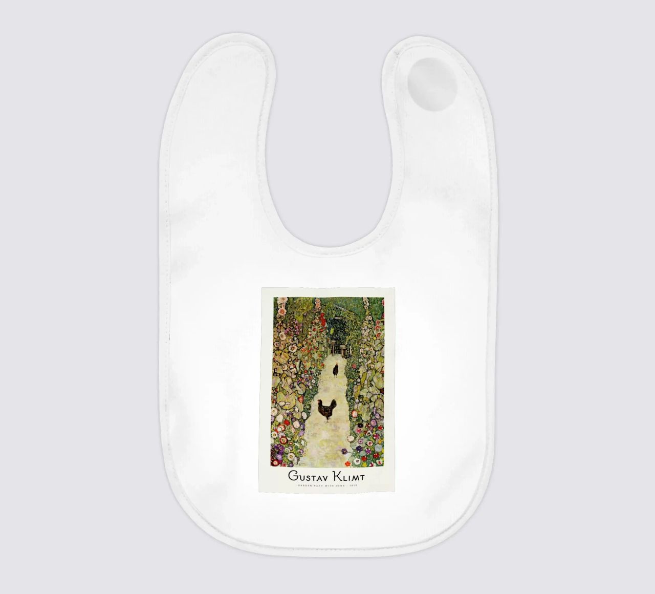 Klimt - Garden Path with Hens bavaglino da ARTOTHEK