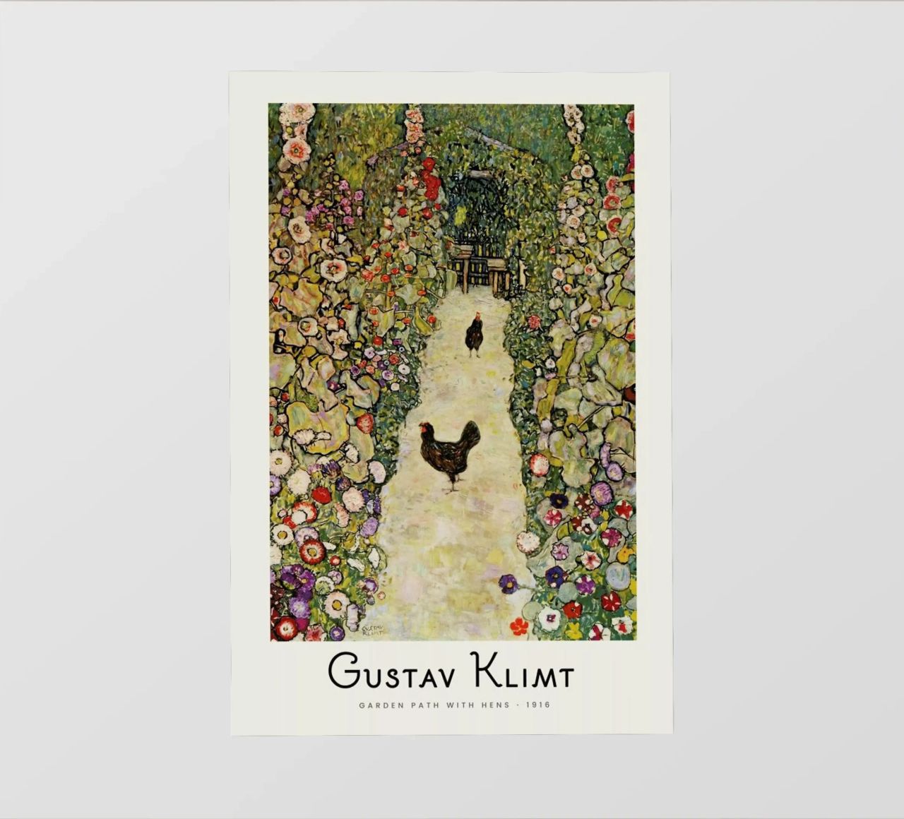 Klimt - Garden Path with Hens pellicola backlit da ARTOTHEK
