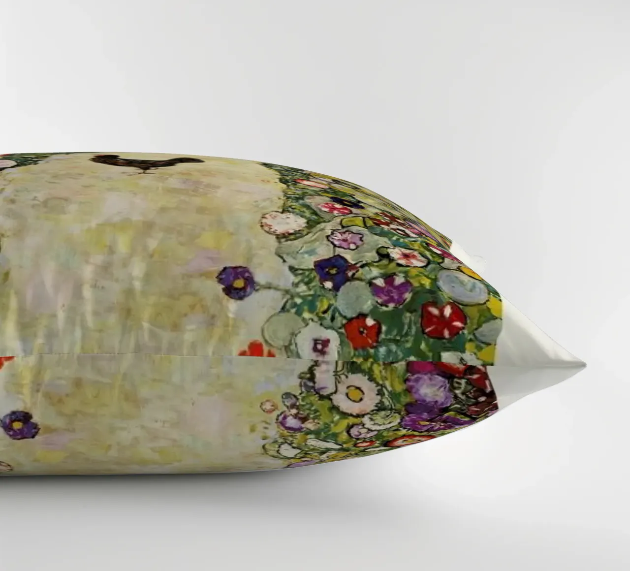 Klimt - Garden Path with Hens cuscino da ARTOTHEK