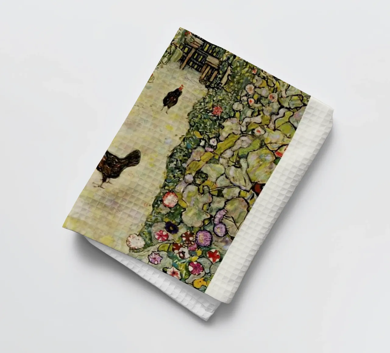 Klimt - Garden Path with Hens canovaccio da cucina da ARTOTHEK