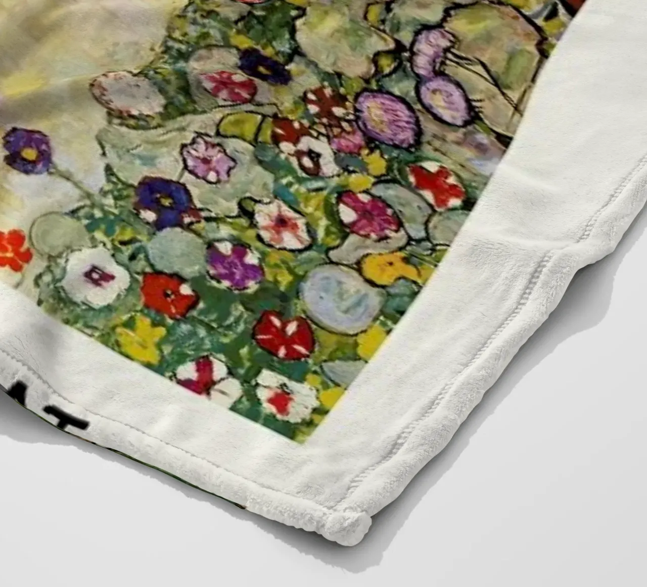 Klimt - Garden Path with Hens coperta in pile da ARTOTHEK