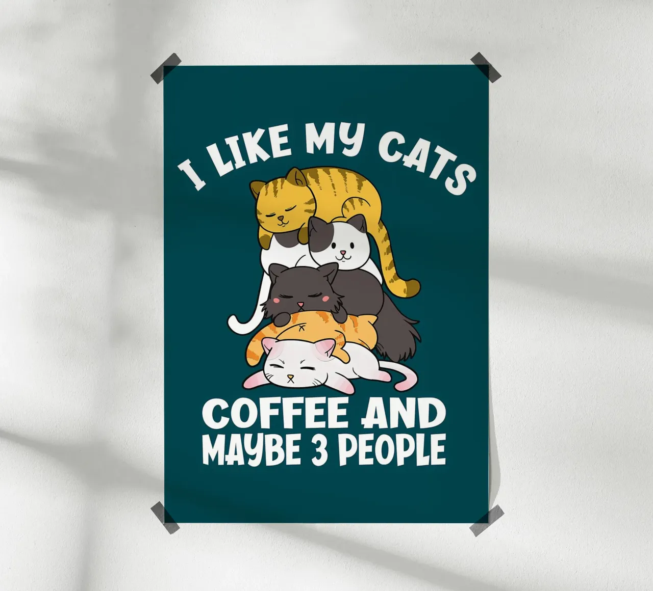 Gatti caffè e 3 persone carta hahnemühle da Bartosz Powalka
