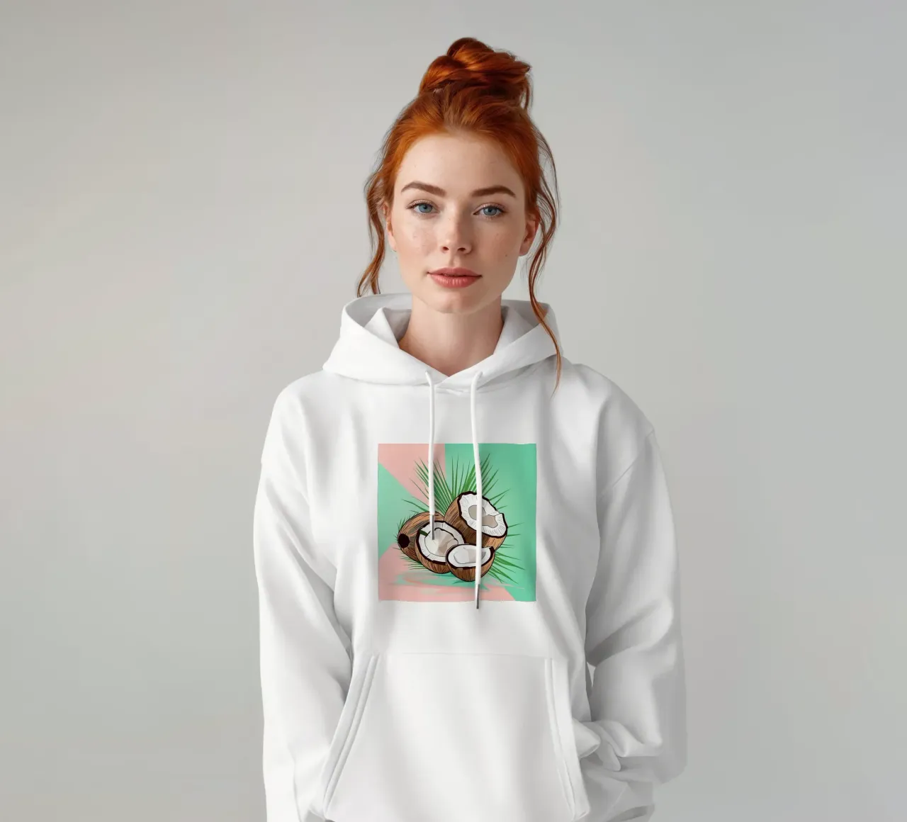 Cocco_Stile_A_2 felpa con cappuccio da Pink- und LoveArt by LK