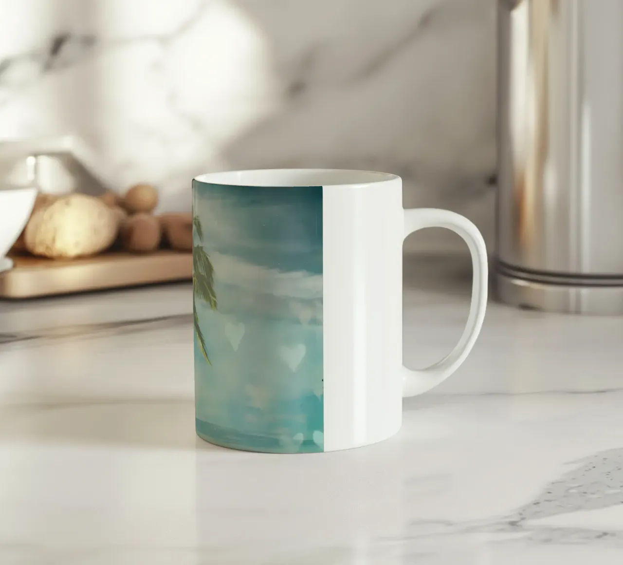 Spiaggia vintage delle Hawaii 07 tazza in ceramica da Matthew Katz