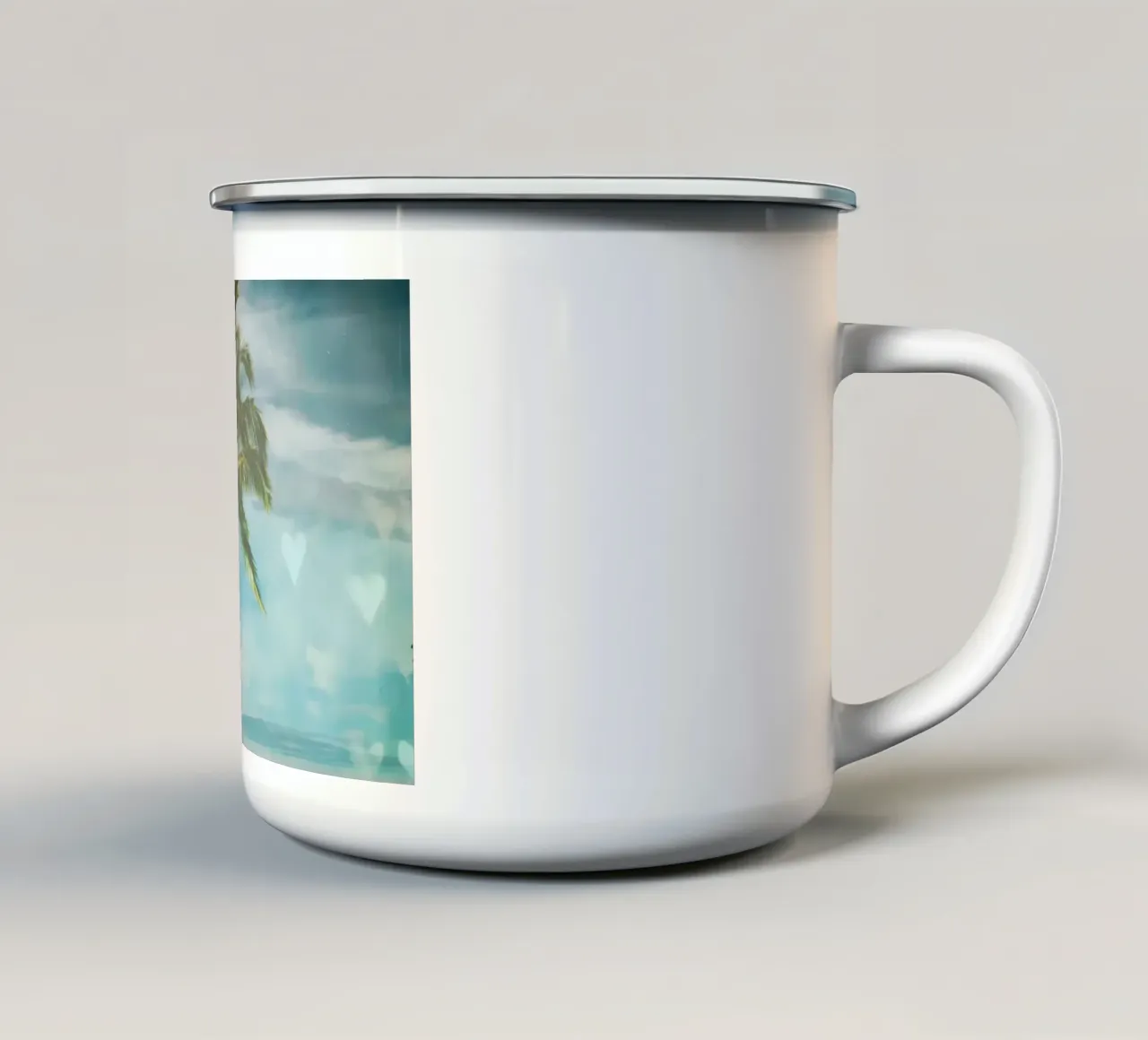 Spiaggia vintage delle Hawaii 07 tazza in smalto da Matthew Katz