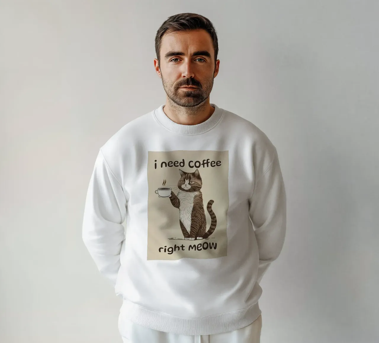 Ho bisogno di caffè proprio ora felpa da Bartosz Powalka