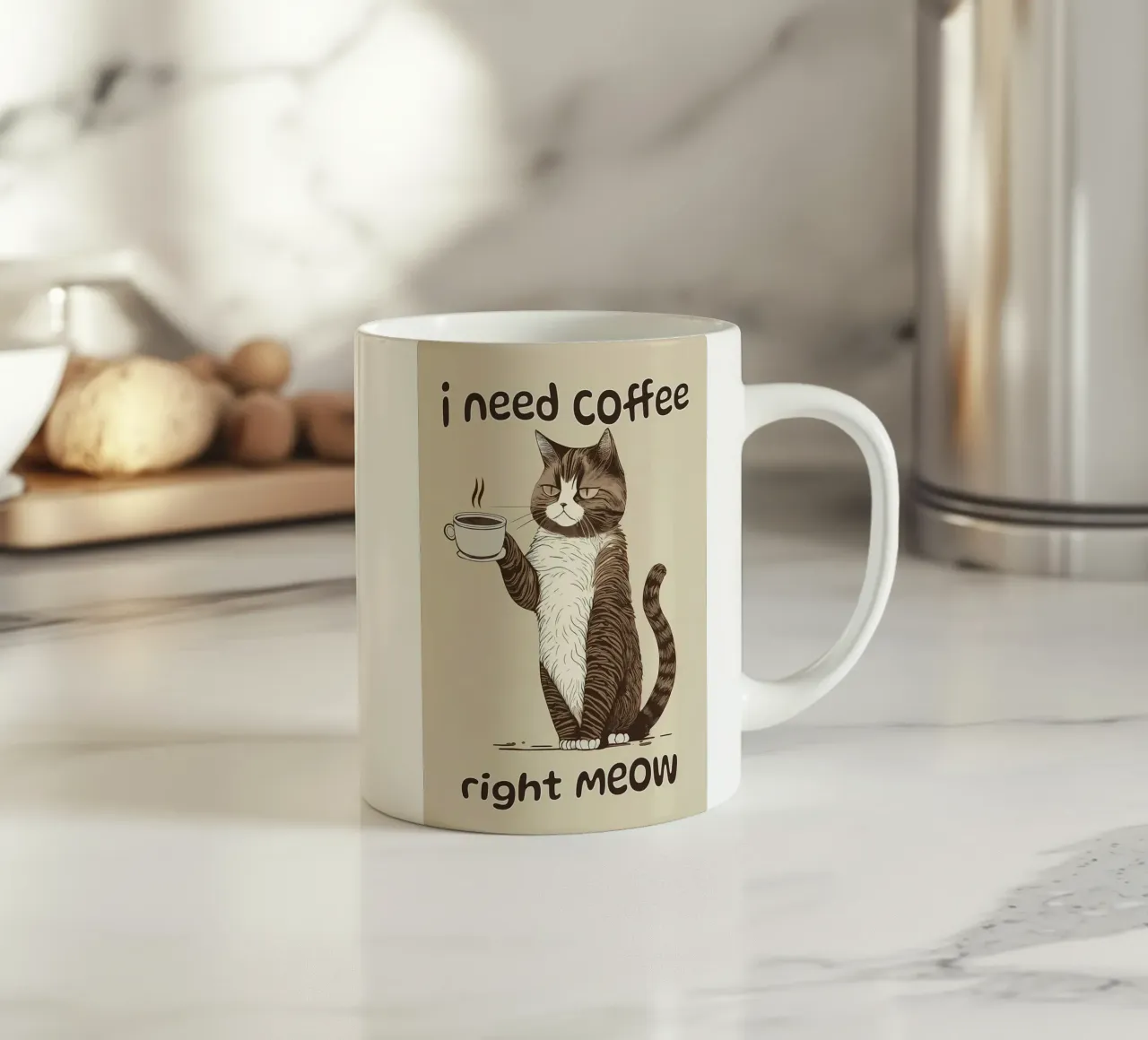 Ho bisogno di caffè proprio ora tazza in ceramica da Bartosz Powalka