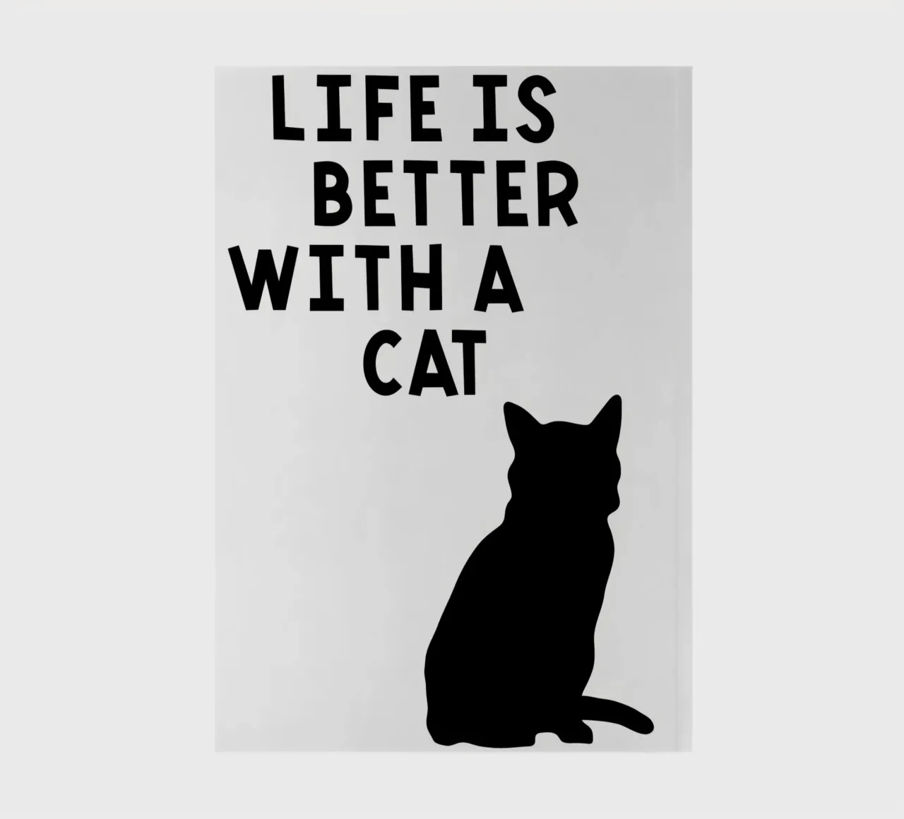 Quotes Cat Animal Cute notebook by Bartosz Powalka