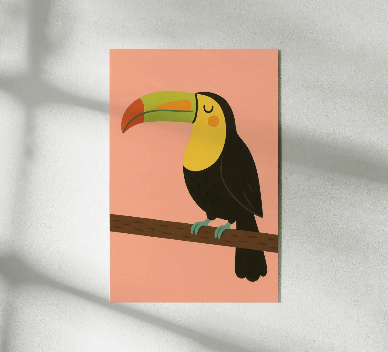 Tucano colorato - Animale per bambini plexiglass da Tiny Tails & Stripes