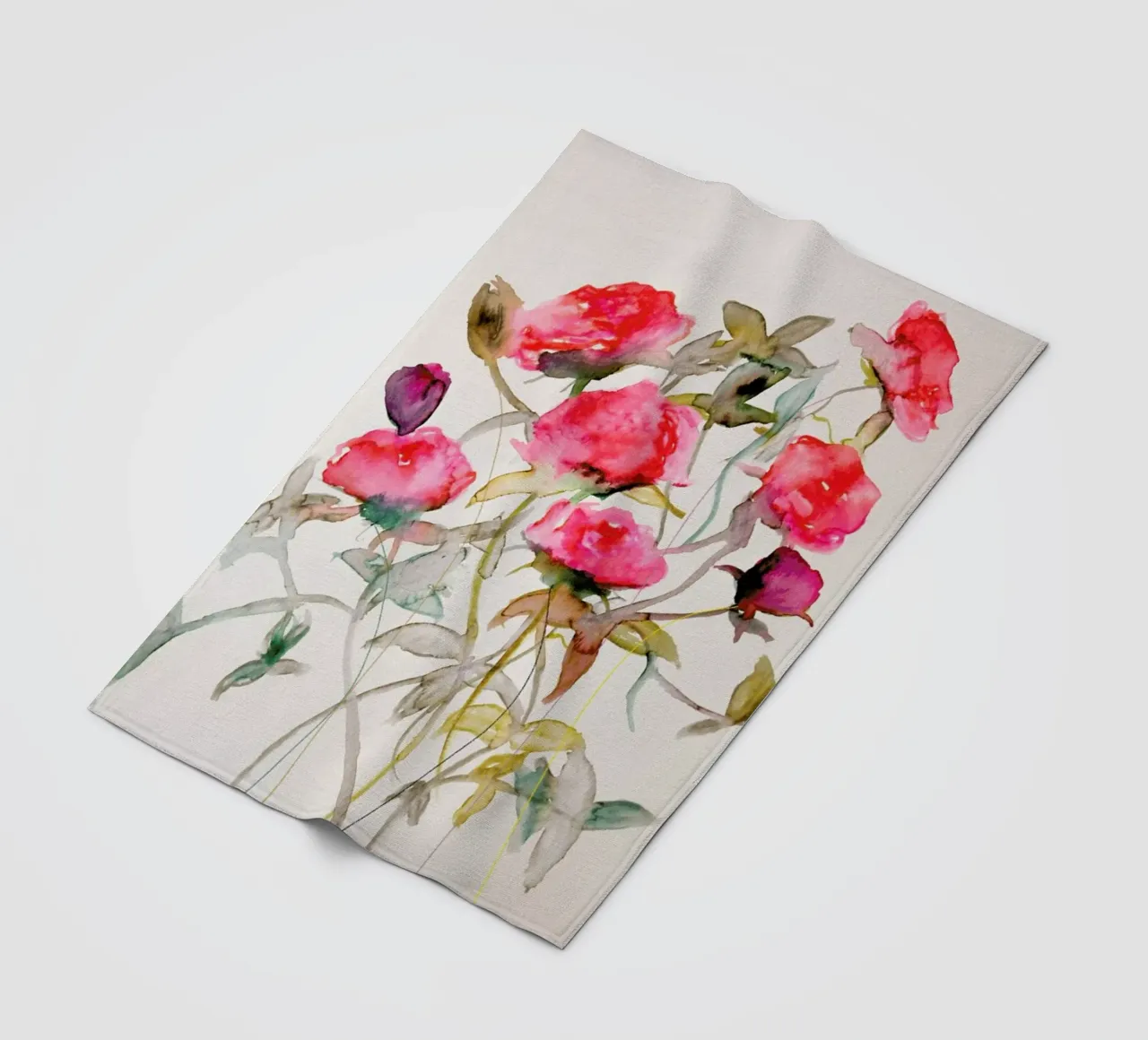 Rosa Fleecedecke von Leigh Viner