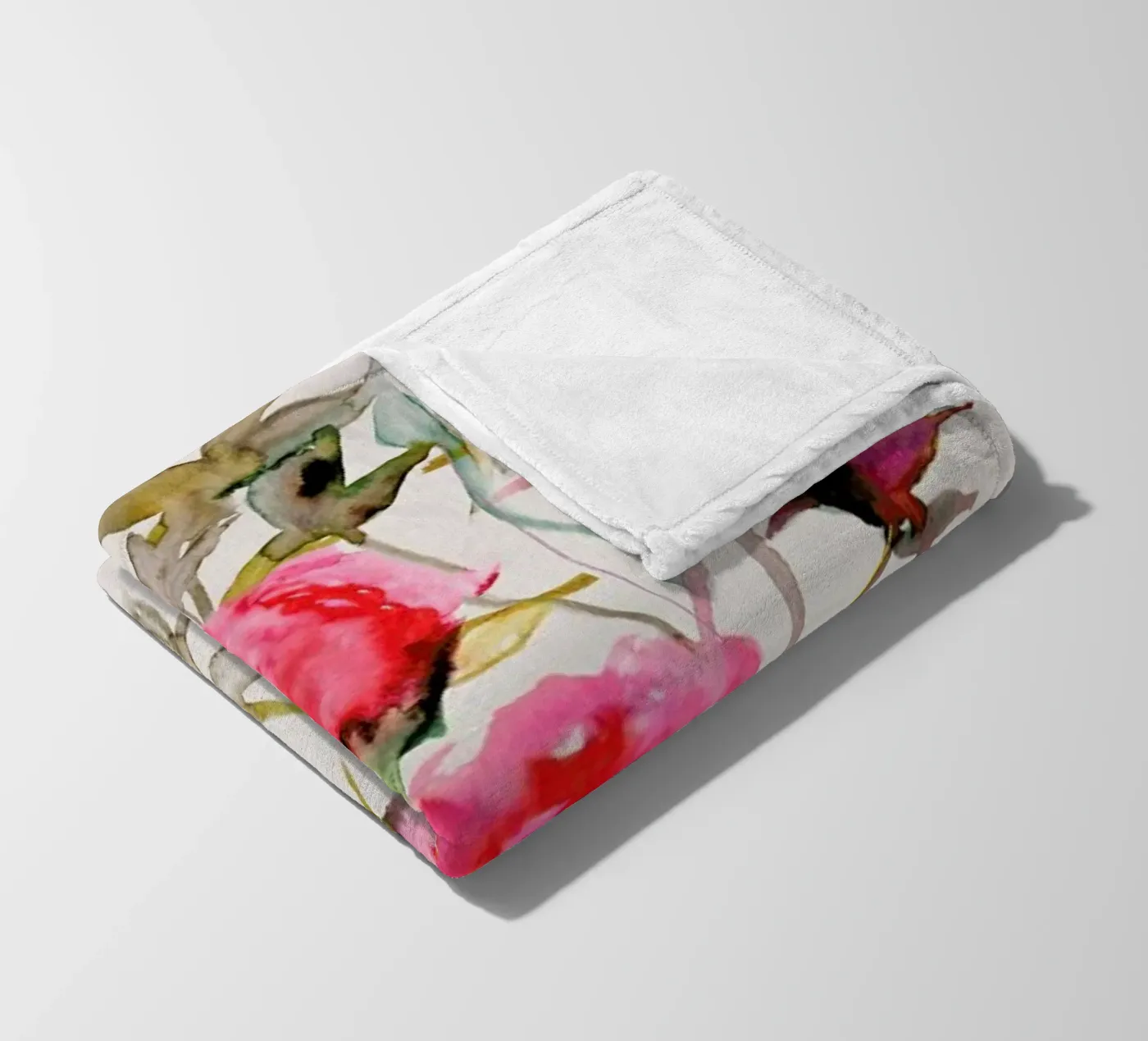Rosa fleece blanket by Leigh Viner