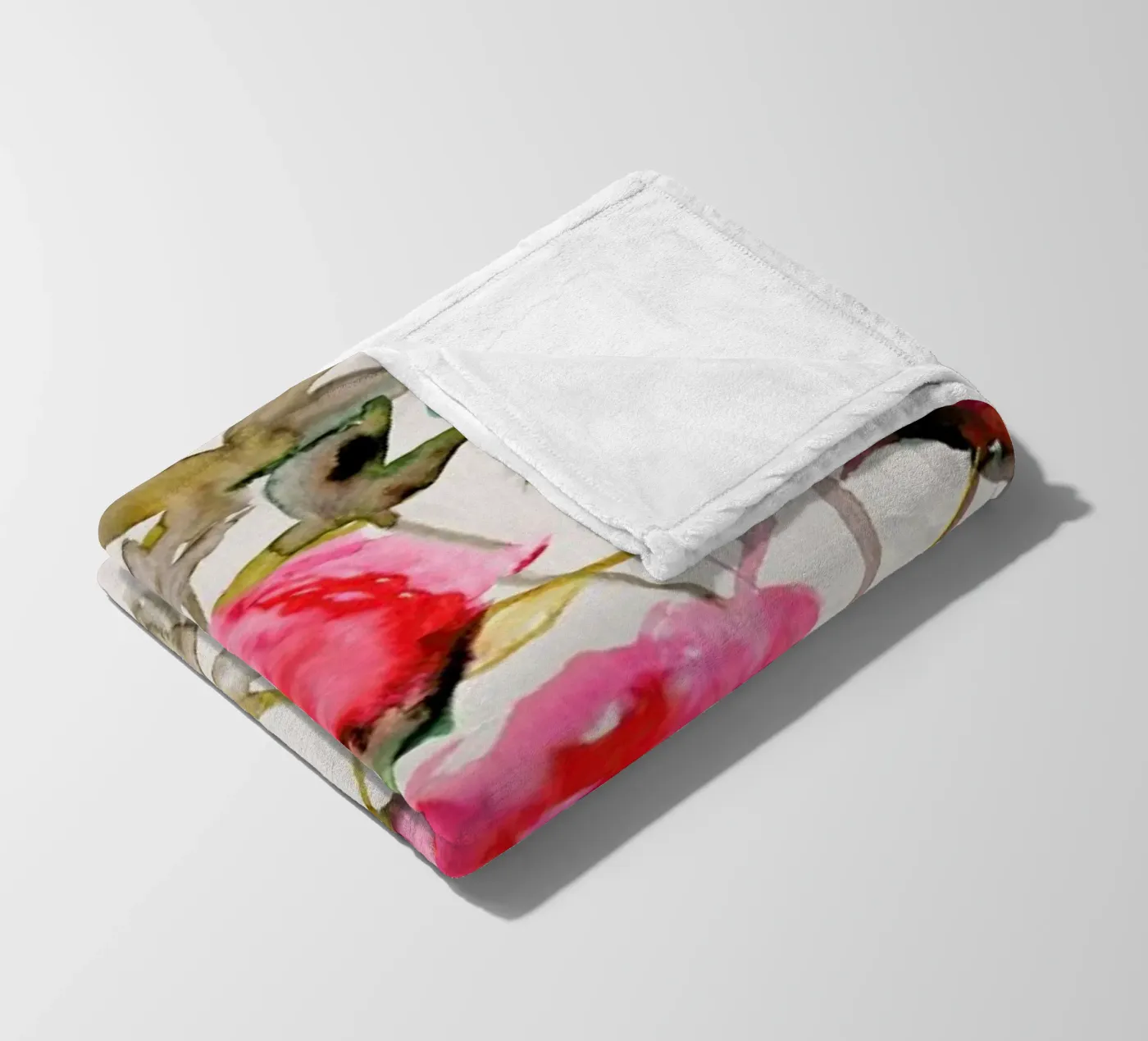 Rosa fleece blanket by Leigh Viner