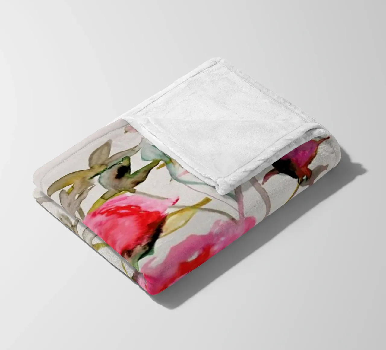 Rosa Fleecedecke von Leigh Viner