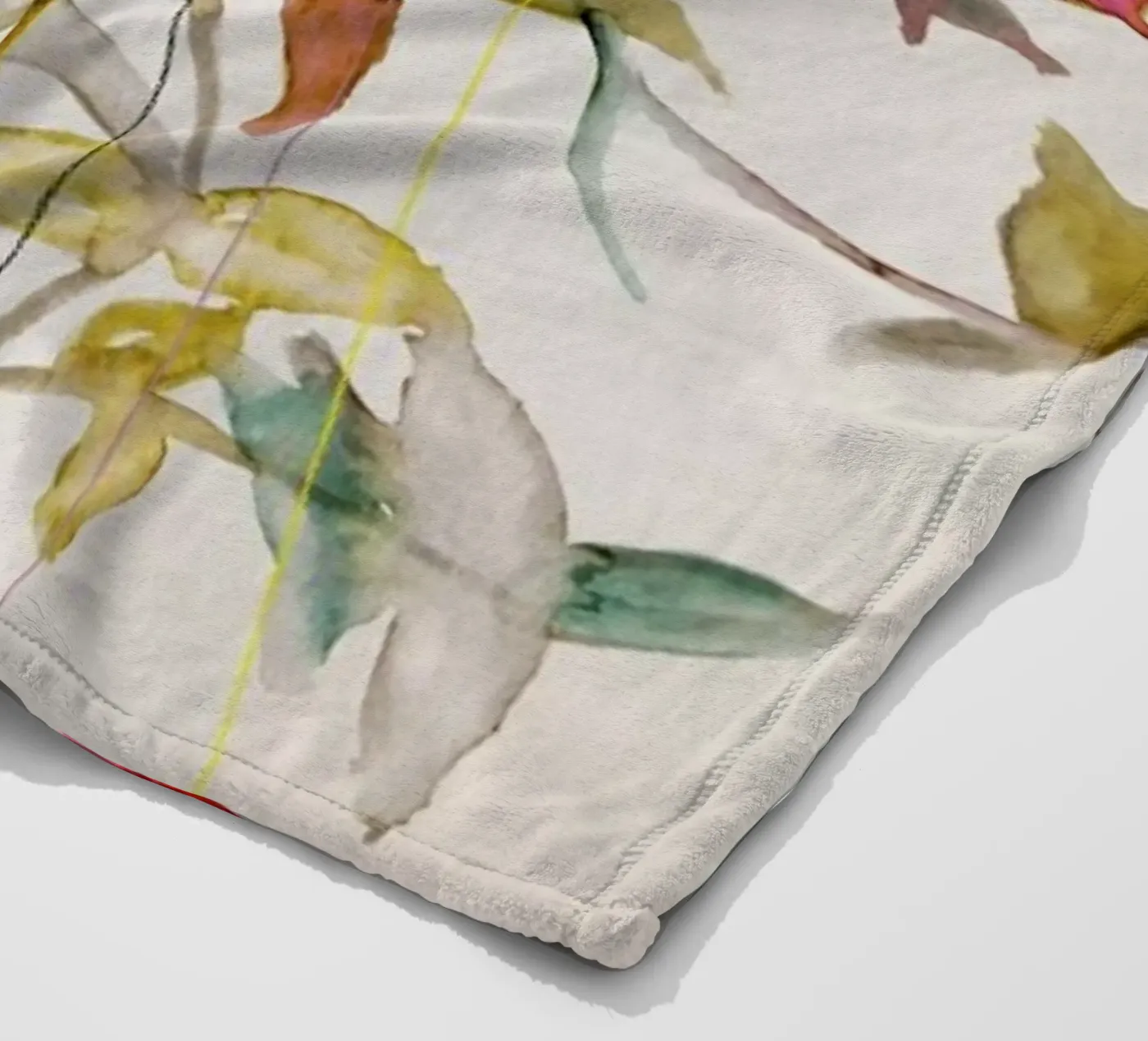 Rosa fleece blanket by Leigh Viner